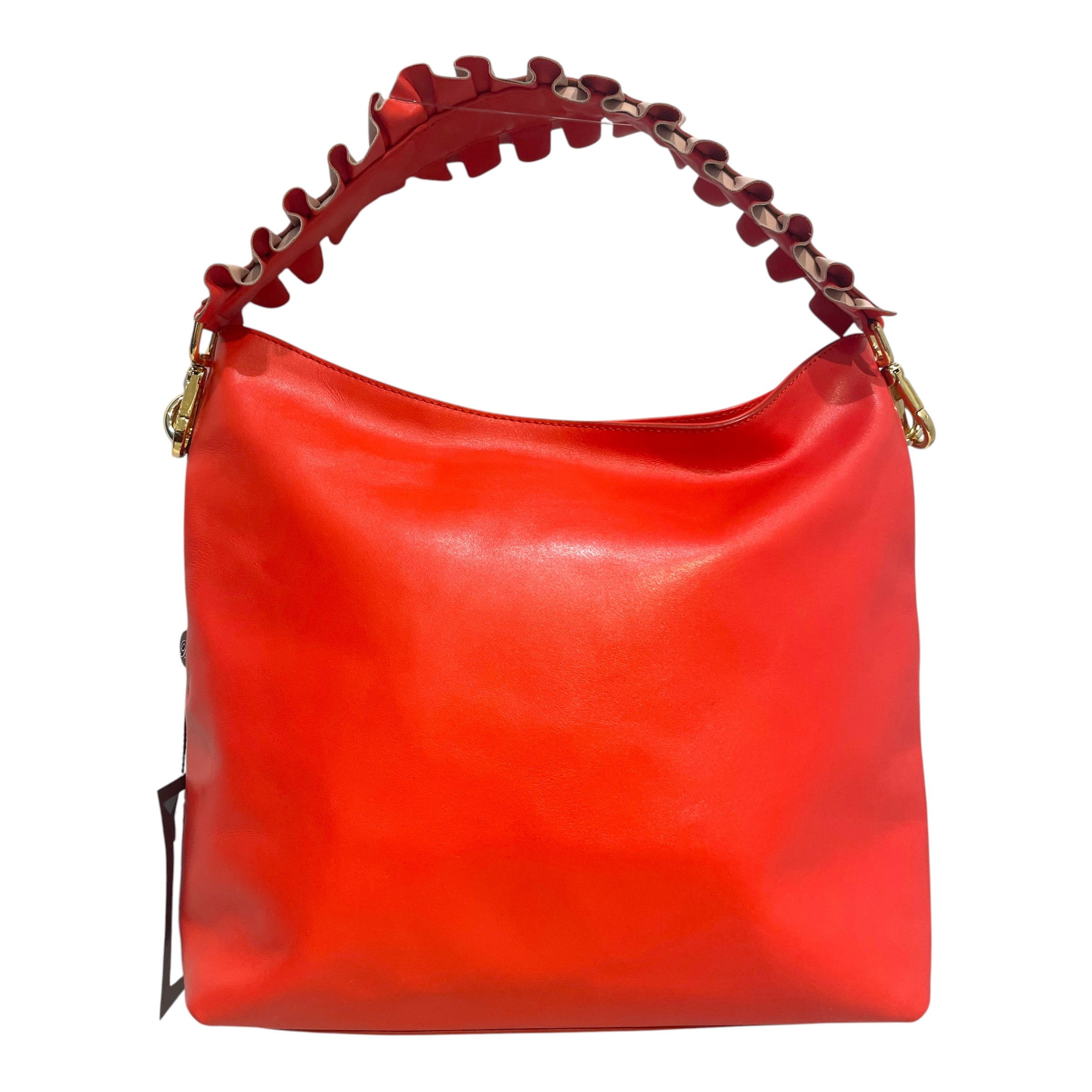 BLUMARINE/Bag/Leather/RED/Charlotte Ruffled Strap Bag view 1