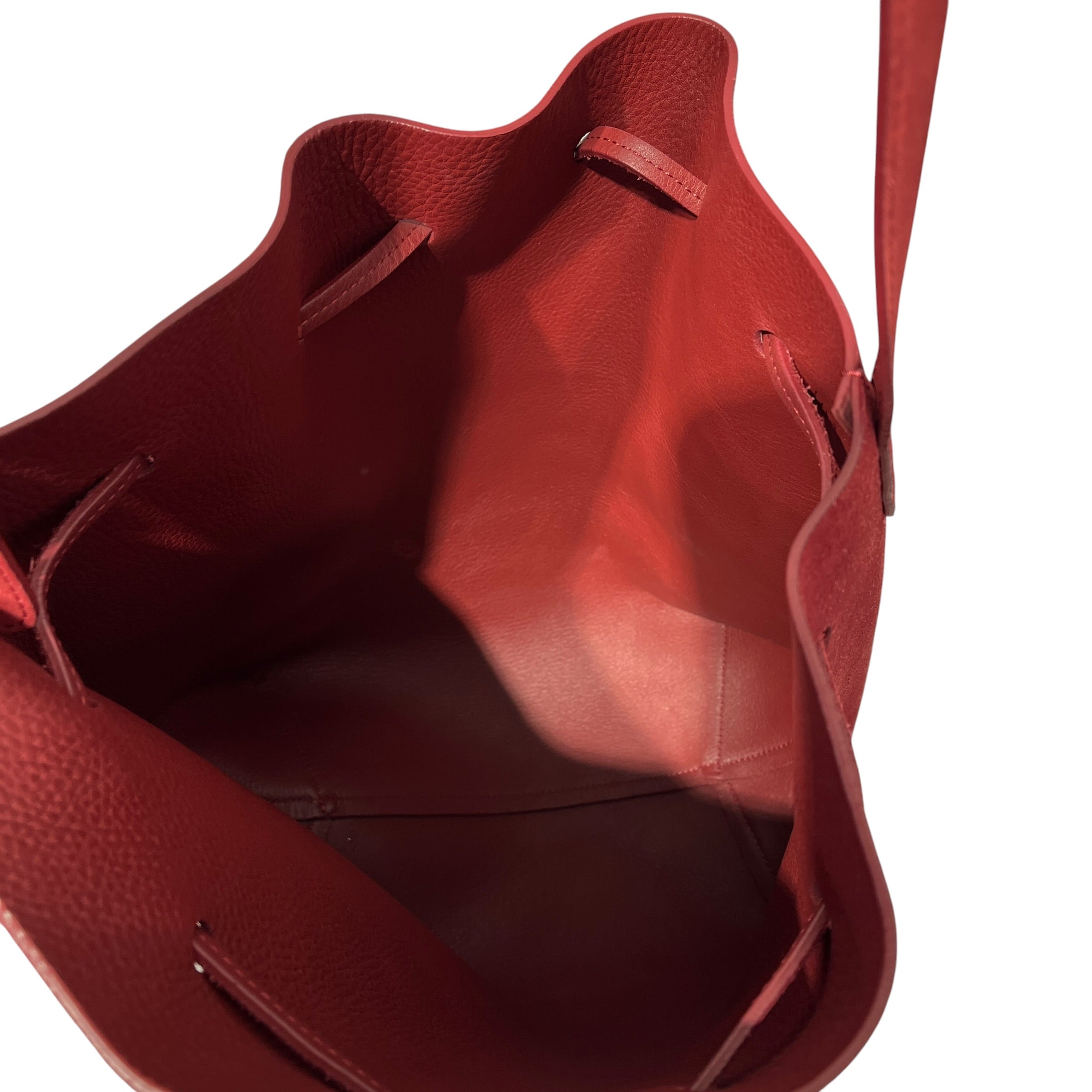 Mansur Gavriel/Tote Bag/Suede/GRY/drawstring suede bucket view 5