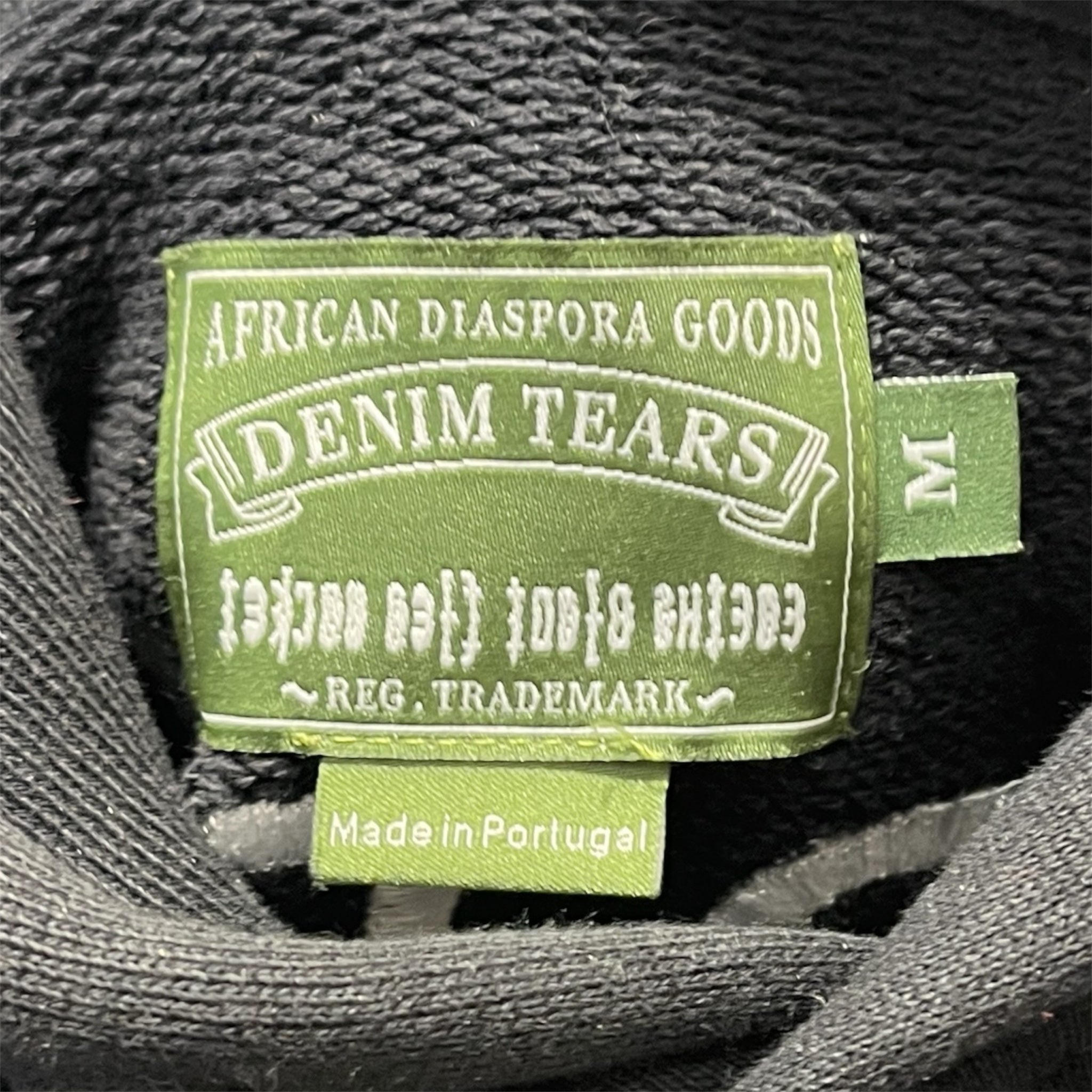 DENIM TEARS/CACTUS PLANT FLEA MARKET/Hoodie/M/Cotton/BLK/DENIM TEARSxCPFM HOODIE view 3