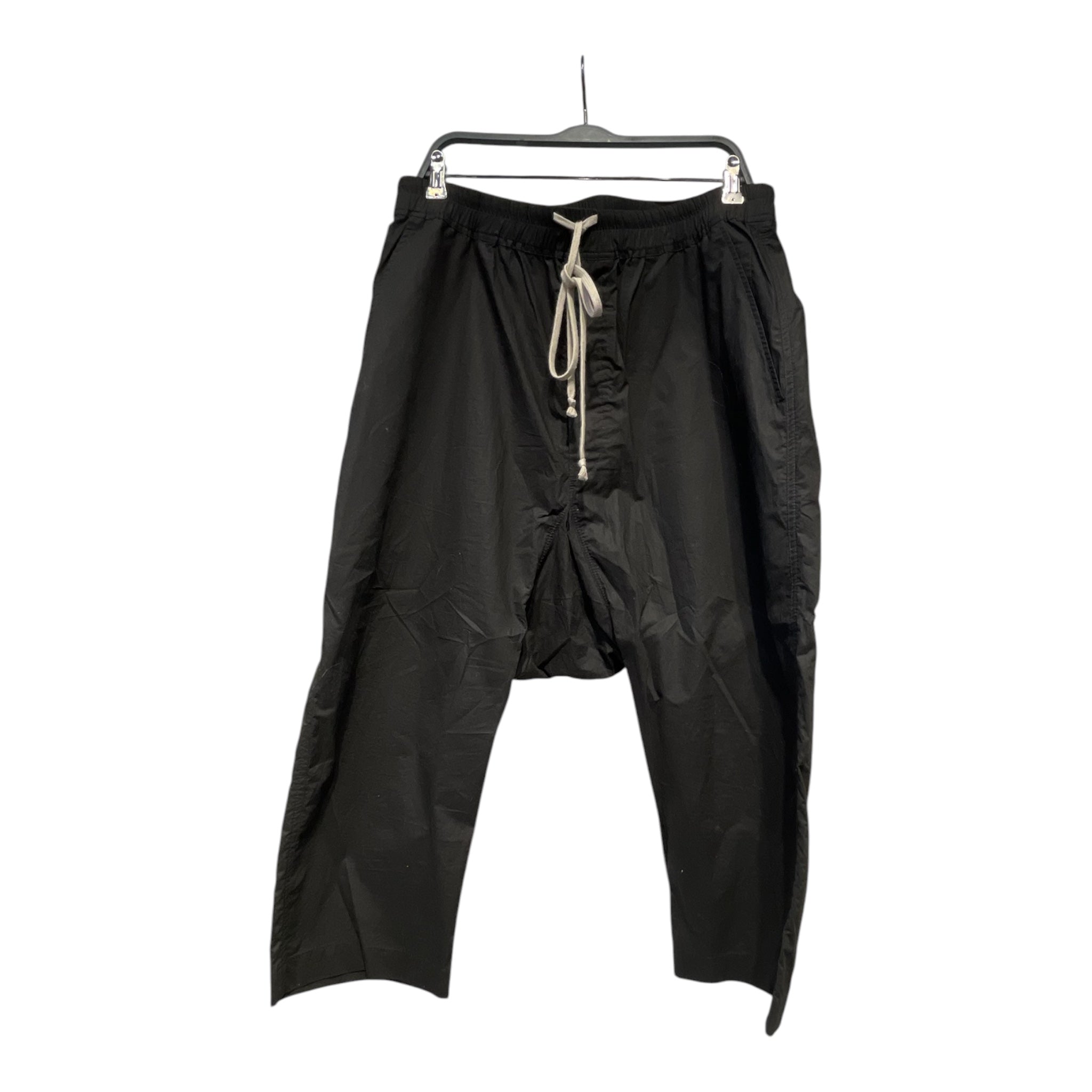 RICK OWENS DRKSHDW/Shorts/XL/Cotton/BLK/DROPCROTCH W/ SQUARE BACK POCK view 1