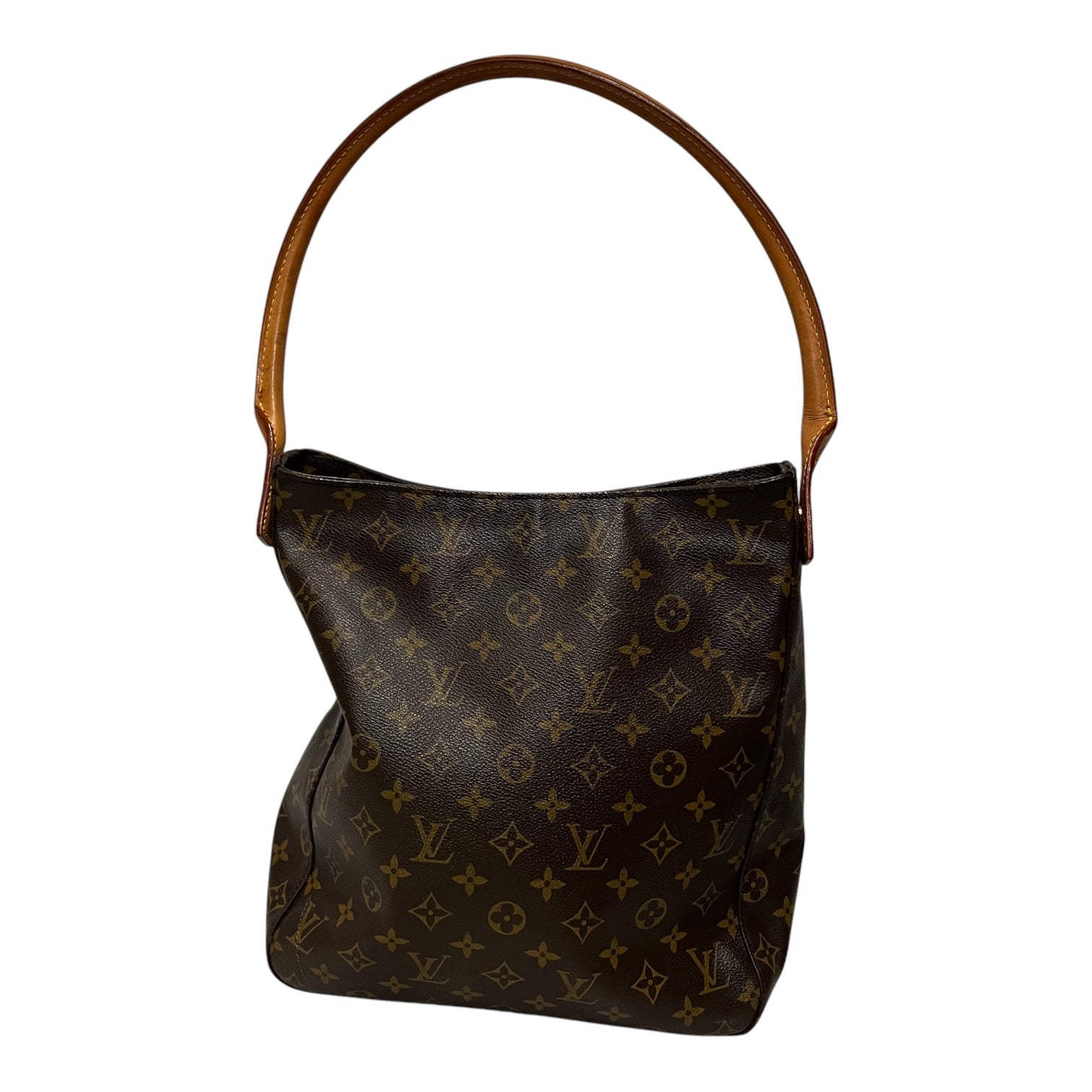 LOUIS VUITTON/Hand Bag/Monogram/Leather/BRW/looping GM view 1
