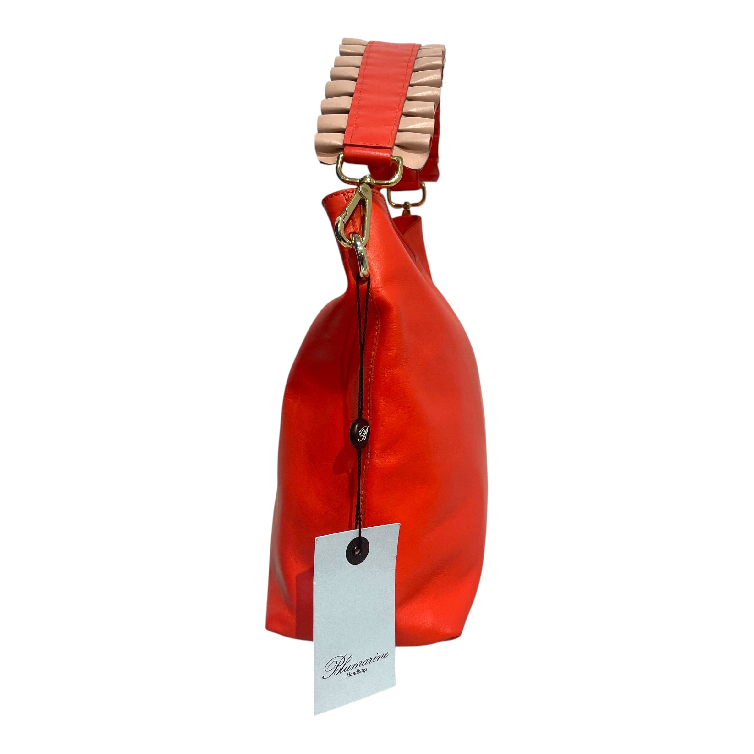 BLUMARINE/Bag/Leather/RED/Charlotte Ruffled Strap Bag view 5