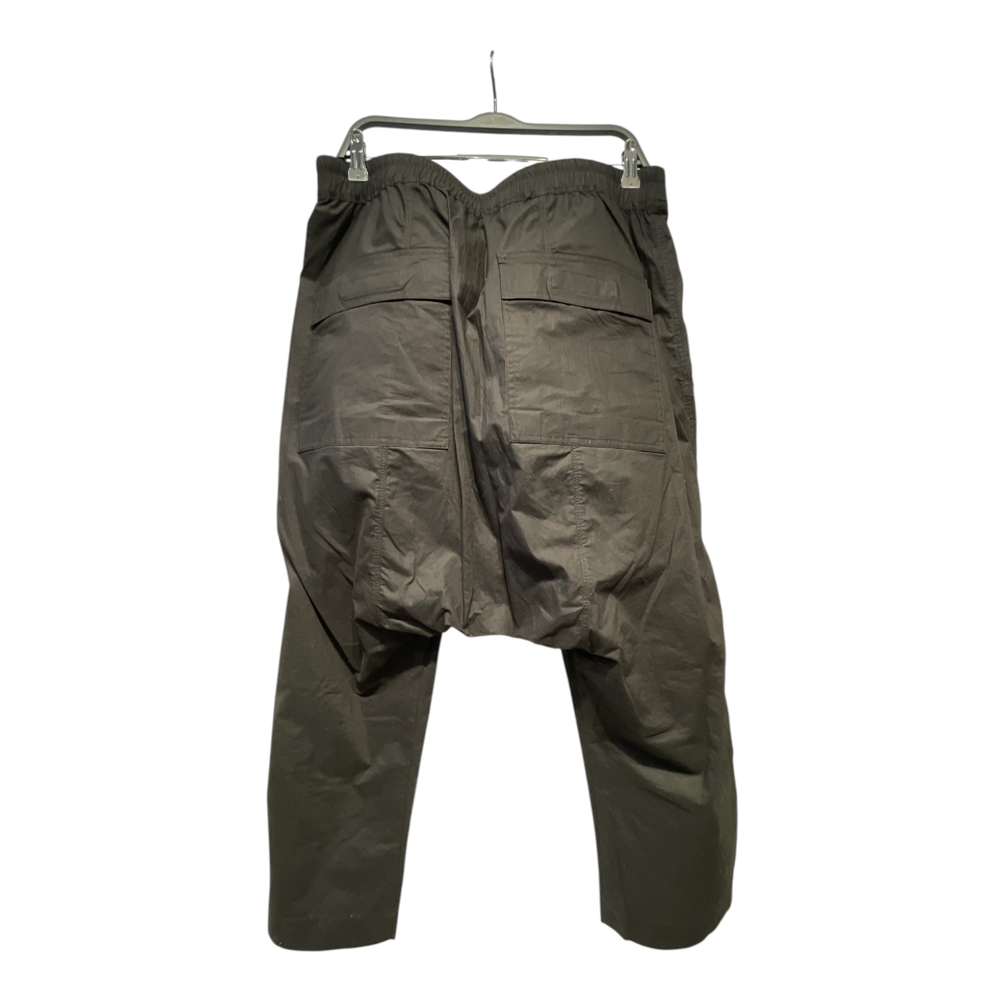 RICK OWENS DRKSHDW/Shorts/XL/Cotton/BLK/DROPCROTCH W/ SQUARE BACK POCK view 2