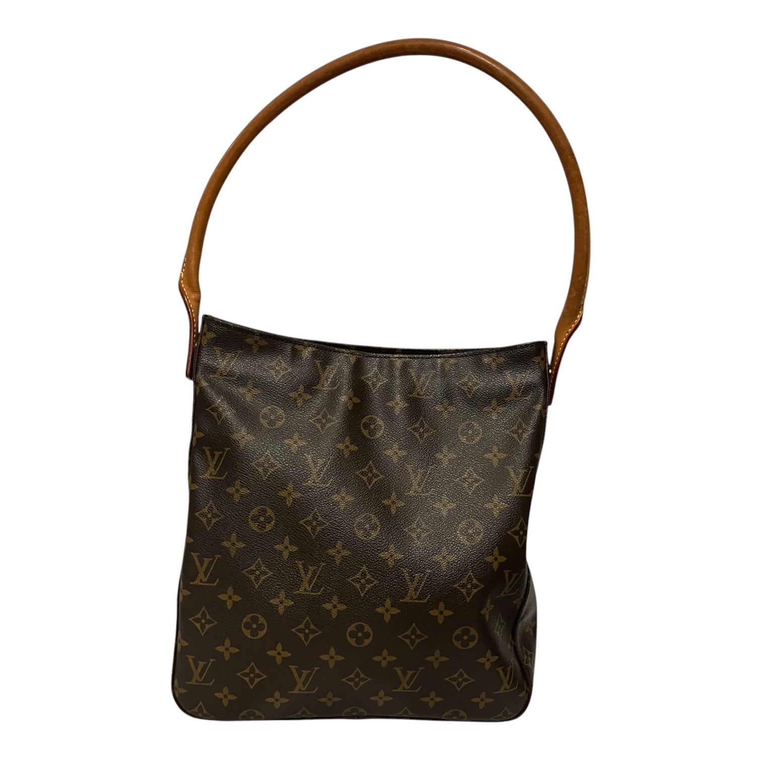 LOUIS VUITTON/Hand Bag/Monogram/Leather/BRW/looping GM view 2