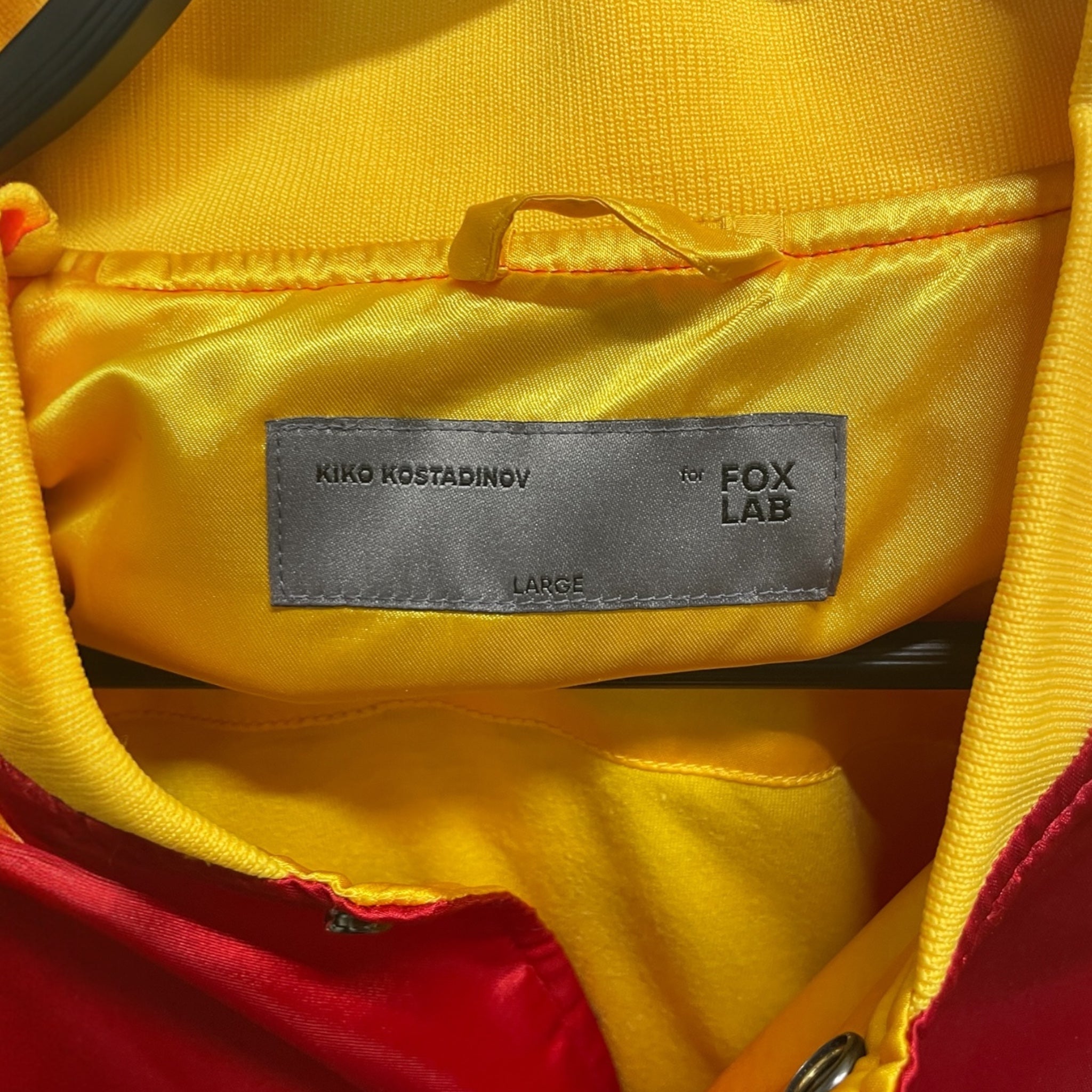 Kiko Kostadinov/Flight Jkt/L/Polyester/RED/fox on back view 3