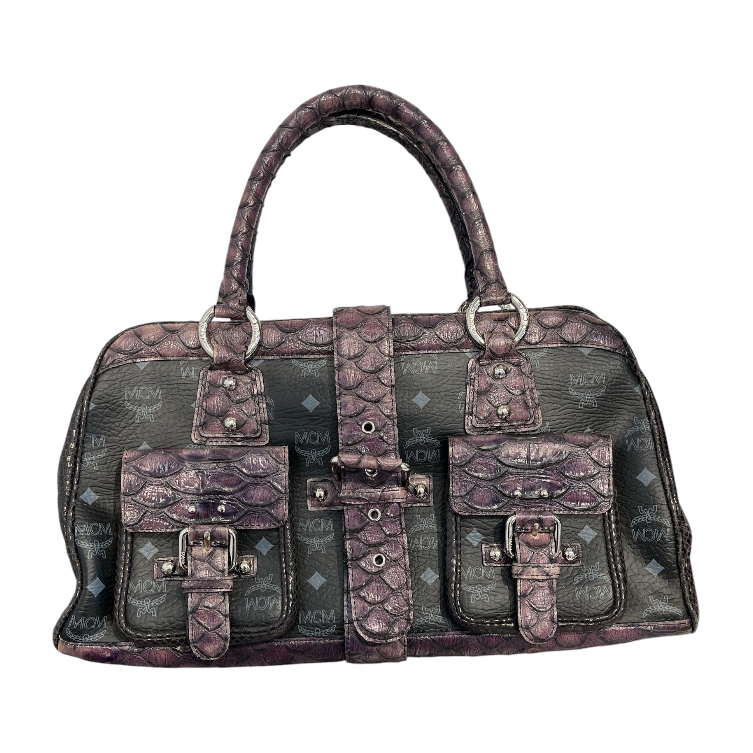 MCM/Hand Bag/Monogram/Leather/PPL/PURPLE PYTHON BAG view 1