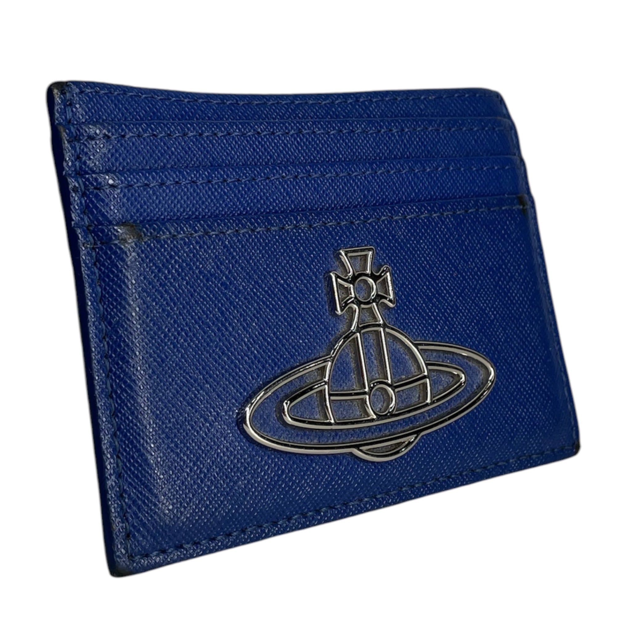Vivienne Westwood/Wallet/Leather/BLU/L's/SILV LOGO HARDWARE view 1