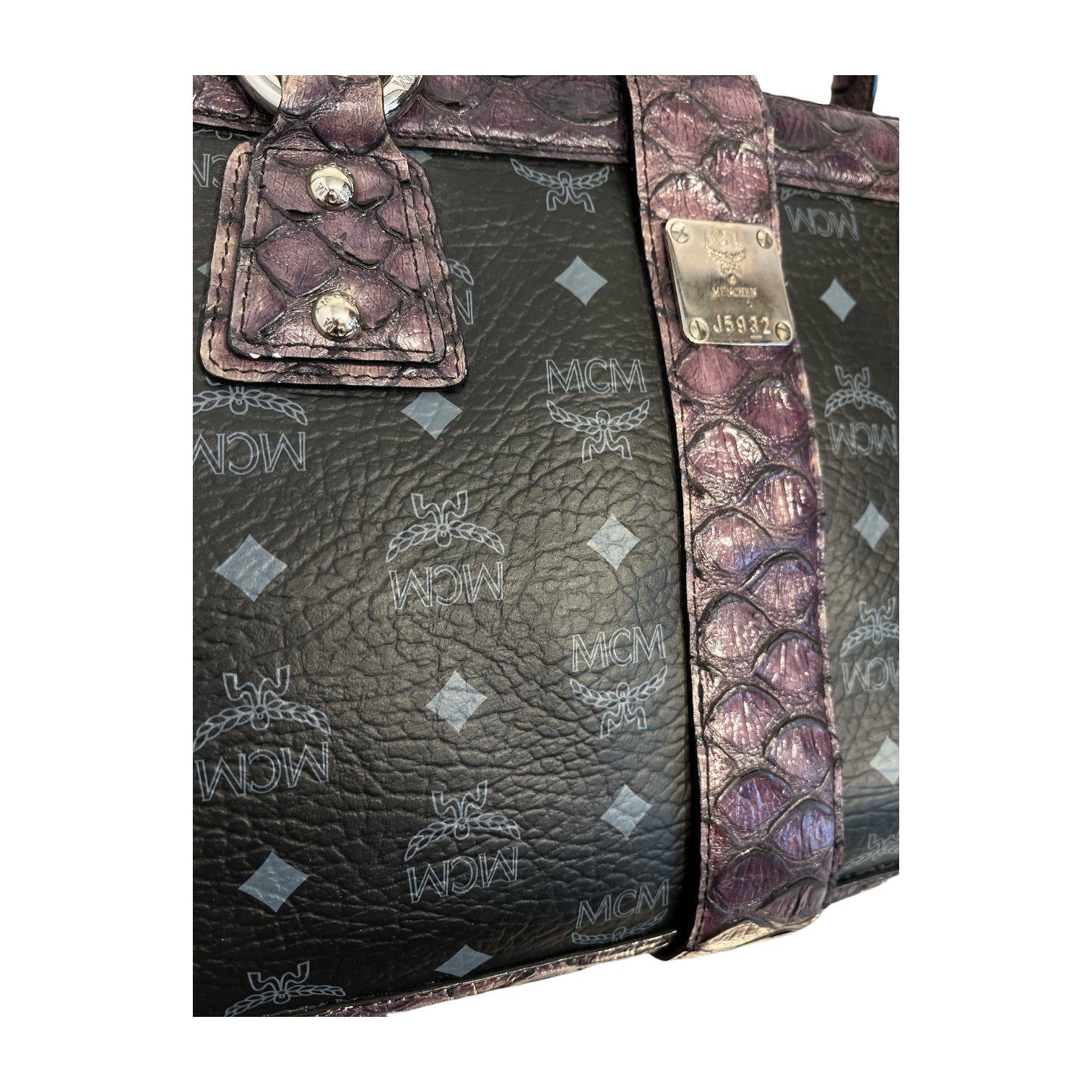 MCM/Hand Bag/Monogram/Leather/PPL/PURPLE PYTHON BAG view 4
