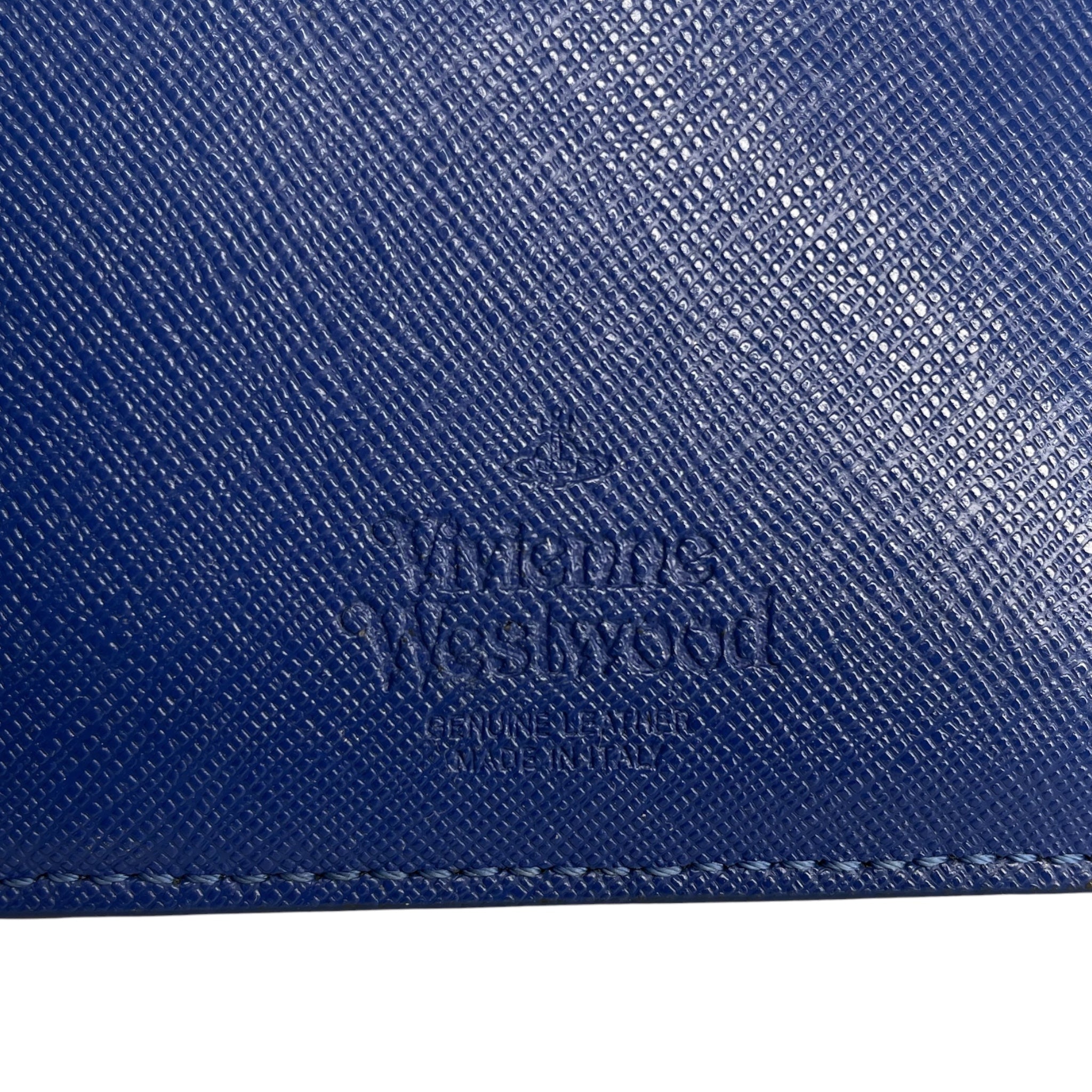 Vivienne Westwood/Wallet/Leather/BLU/L's/SILV LOGO HARDWARE view 3