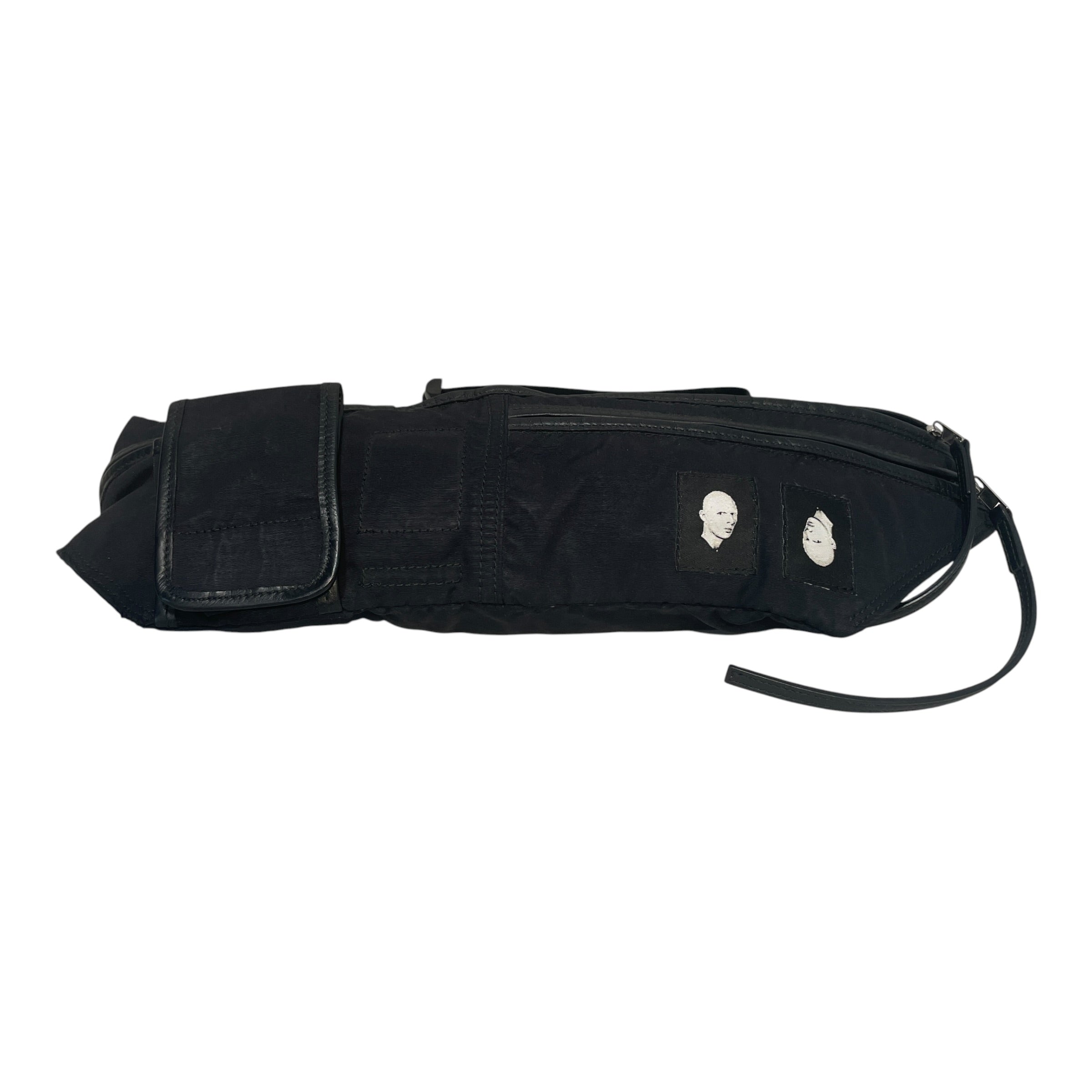 Rick Owens/Fanny Pack/Nylon/BLK/Cloth Bag view 1