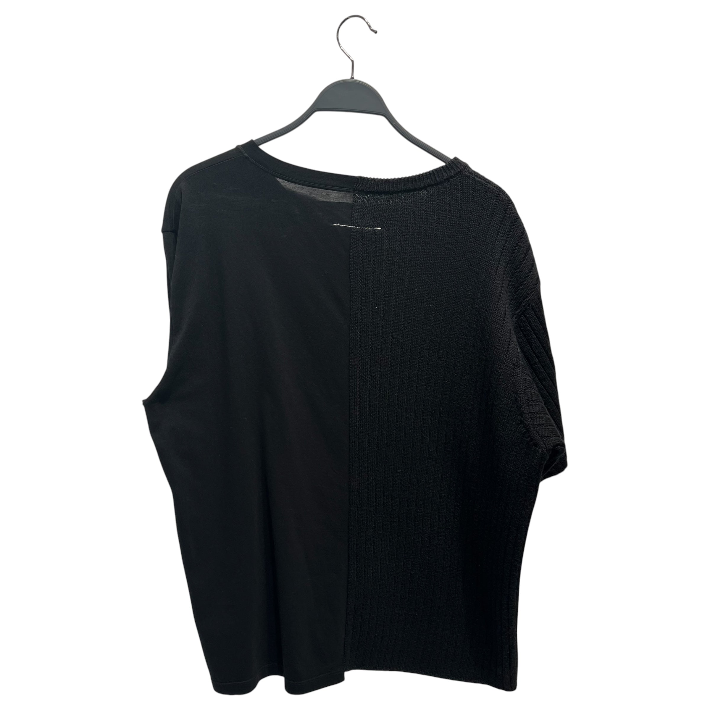 MM6/Shirt/M/Border/Cotton/BLK/SPLIT SHIRT / STRIPE / BLACK view 2
