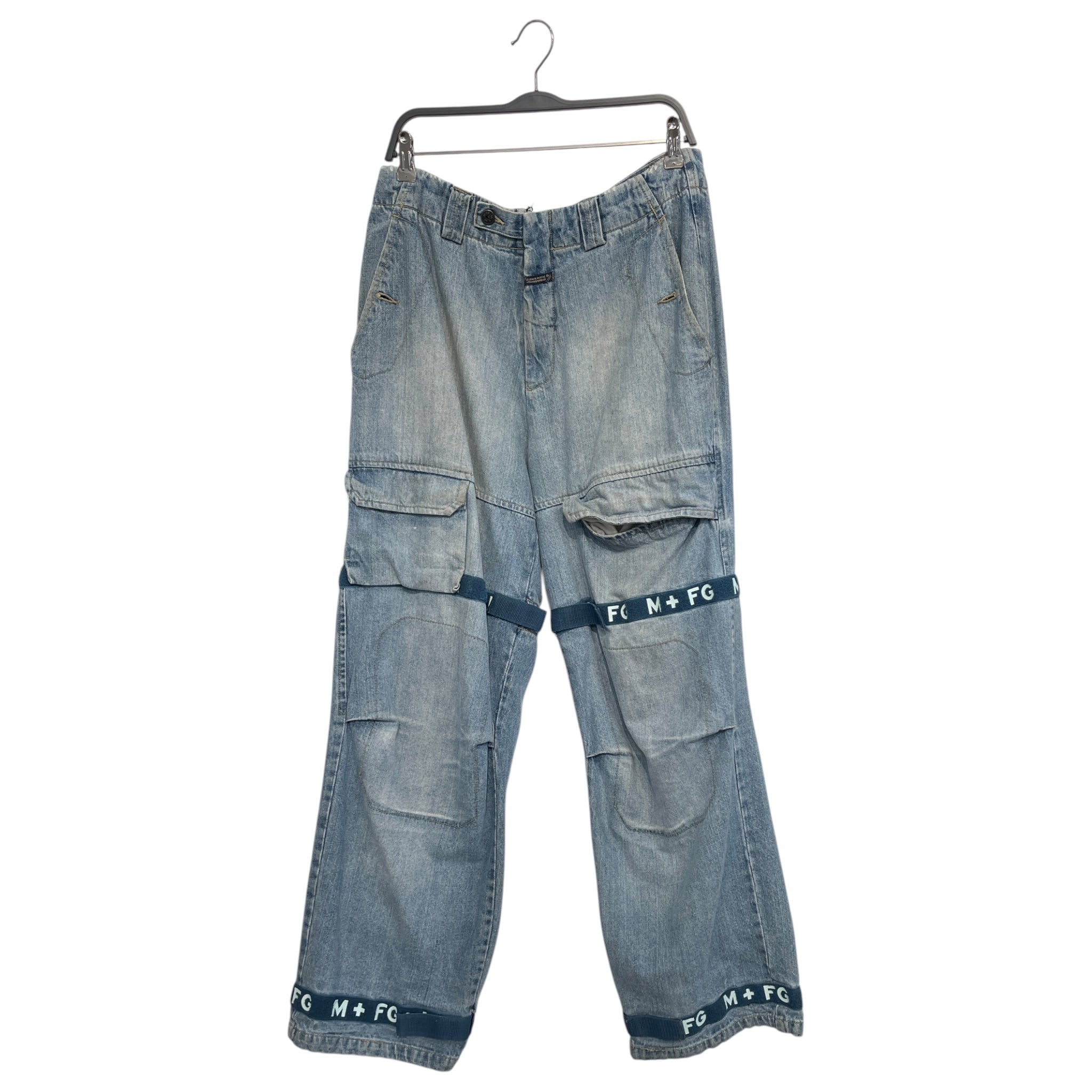 MARITHE FRANCOIS GIRBAUD/Pants/34/Denim/BLU/BLUE STAPS MFG+ view 1