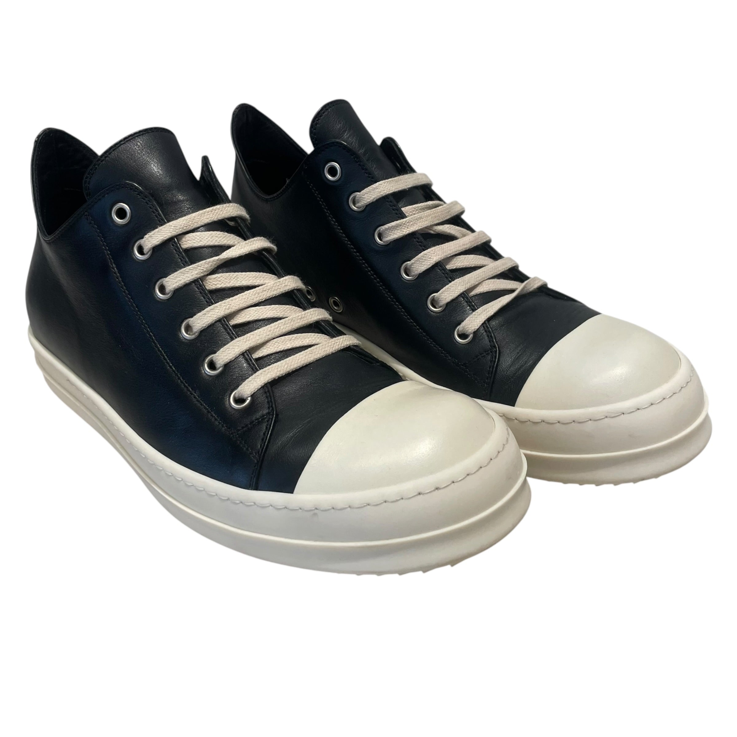 Rick Owens/Low-Sneakers/US 10.5/Leather/BLK/RAMONES LOW TOP SNEAKERS view 1