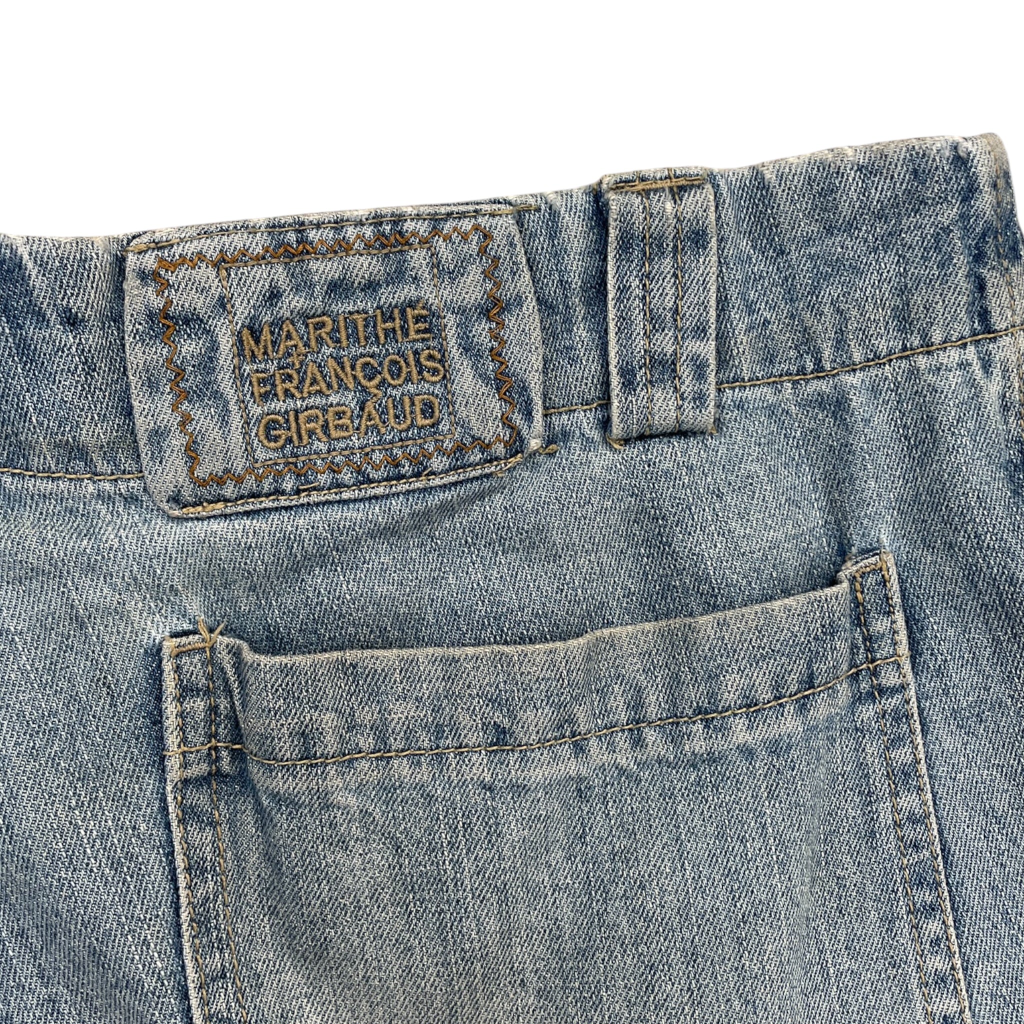 MARITHE FRANCOIS GIRBAUD/Pants/34/Denim/BLU/BLUE STAPS MFG+ view 3
