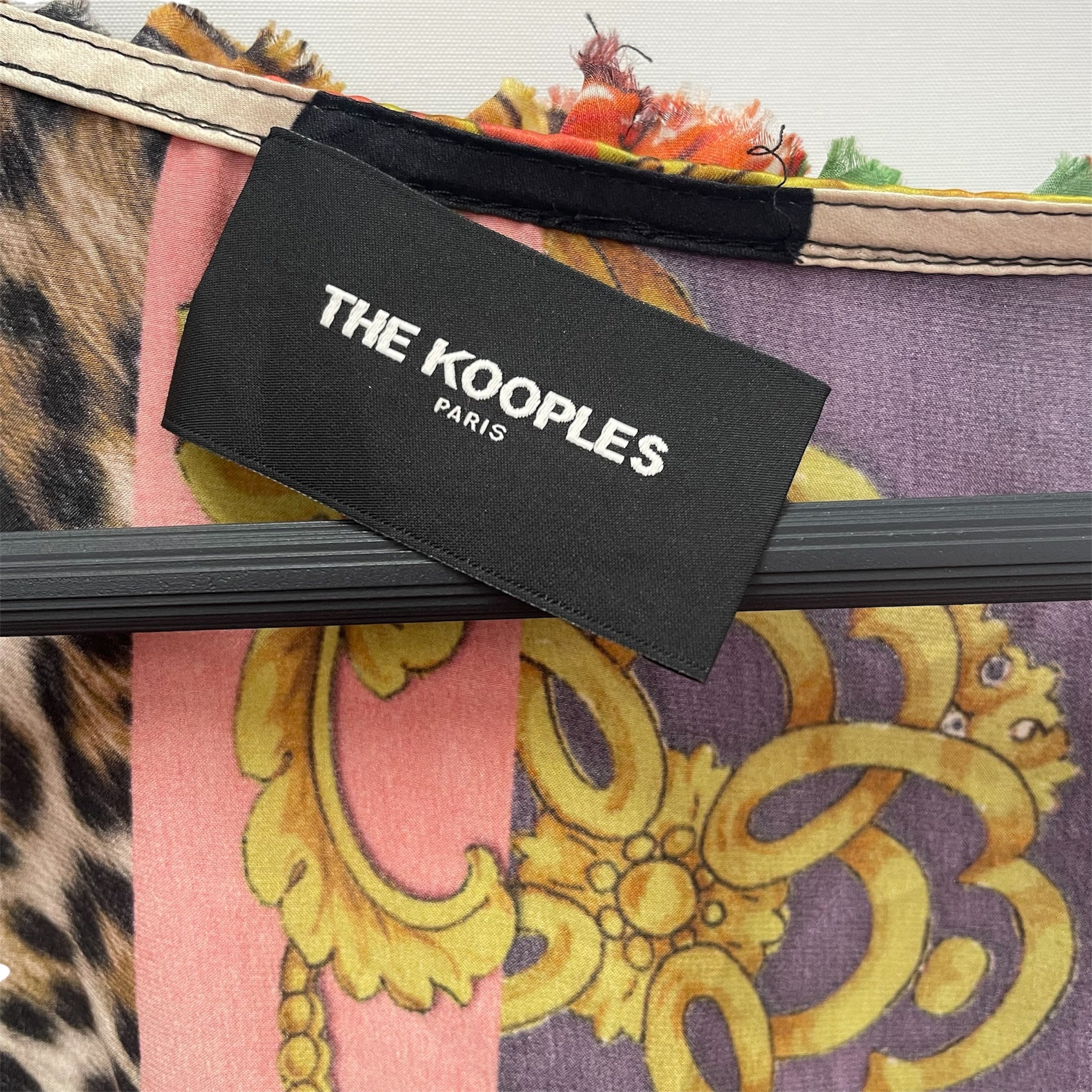 The Kooples/LS Blouse/1/All Over Print/Silk/MLT/SHINY PATCH BAROQUE view 3