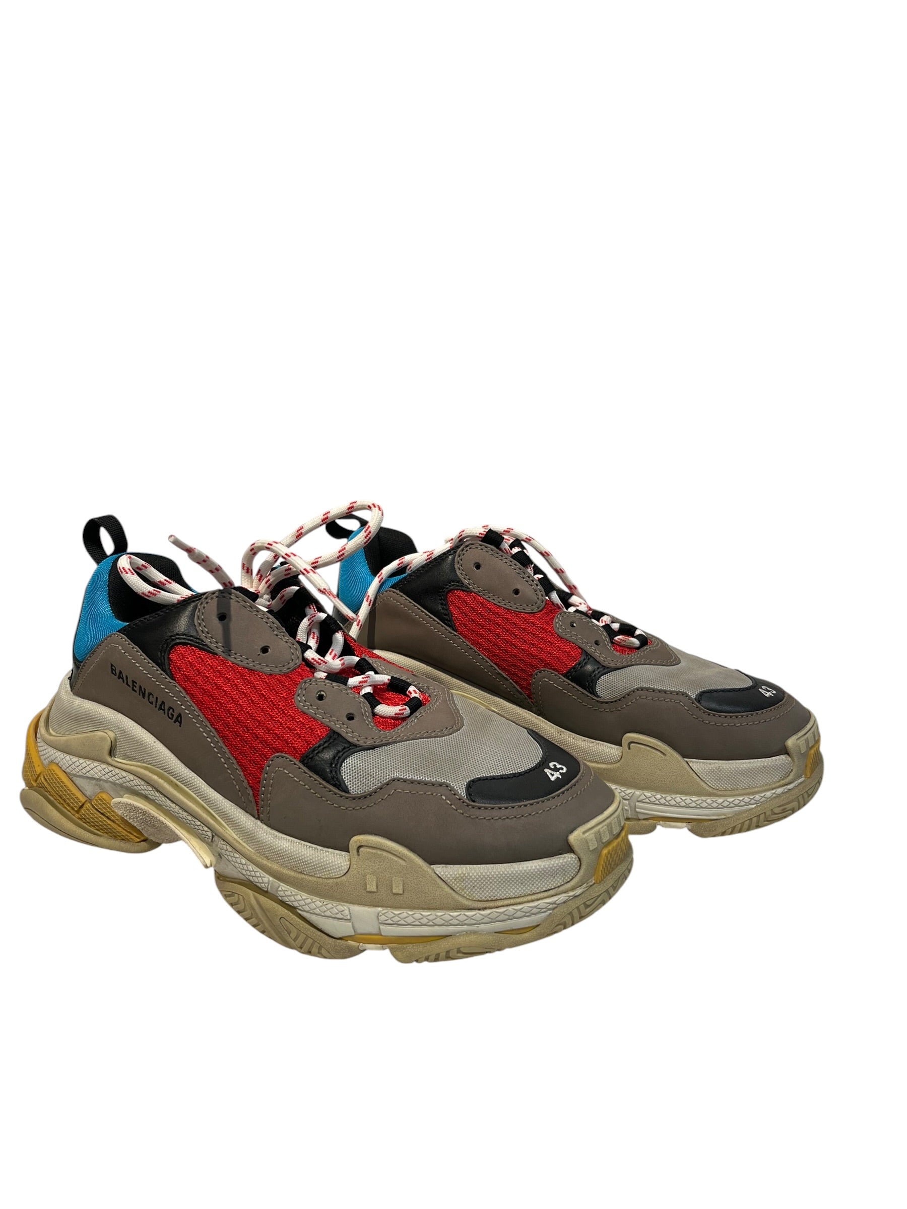 BALENCIAGA/Hi-Sneakers/EU 43/Cotton/MLT/TRIPLE S view 1