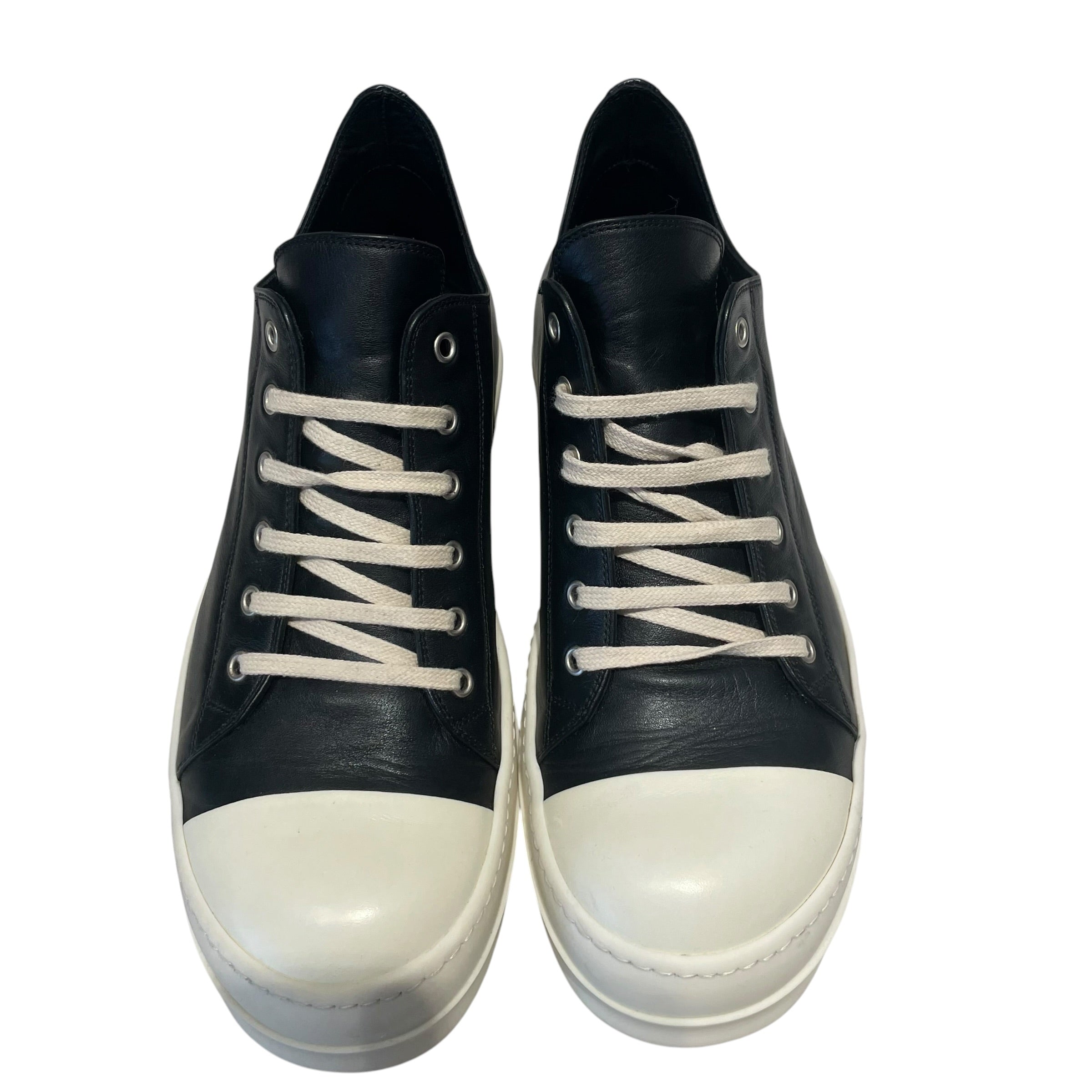 Rick Owens/Low-Sneakers/US 10.5/Leather/BLK/RAMONES LOW TOP SNEAKERS view 5