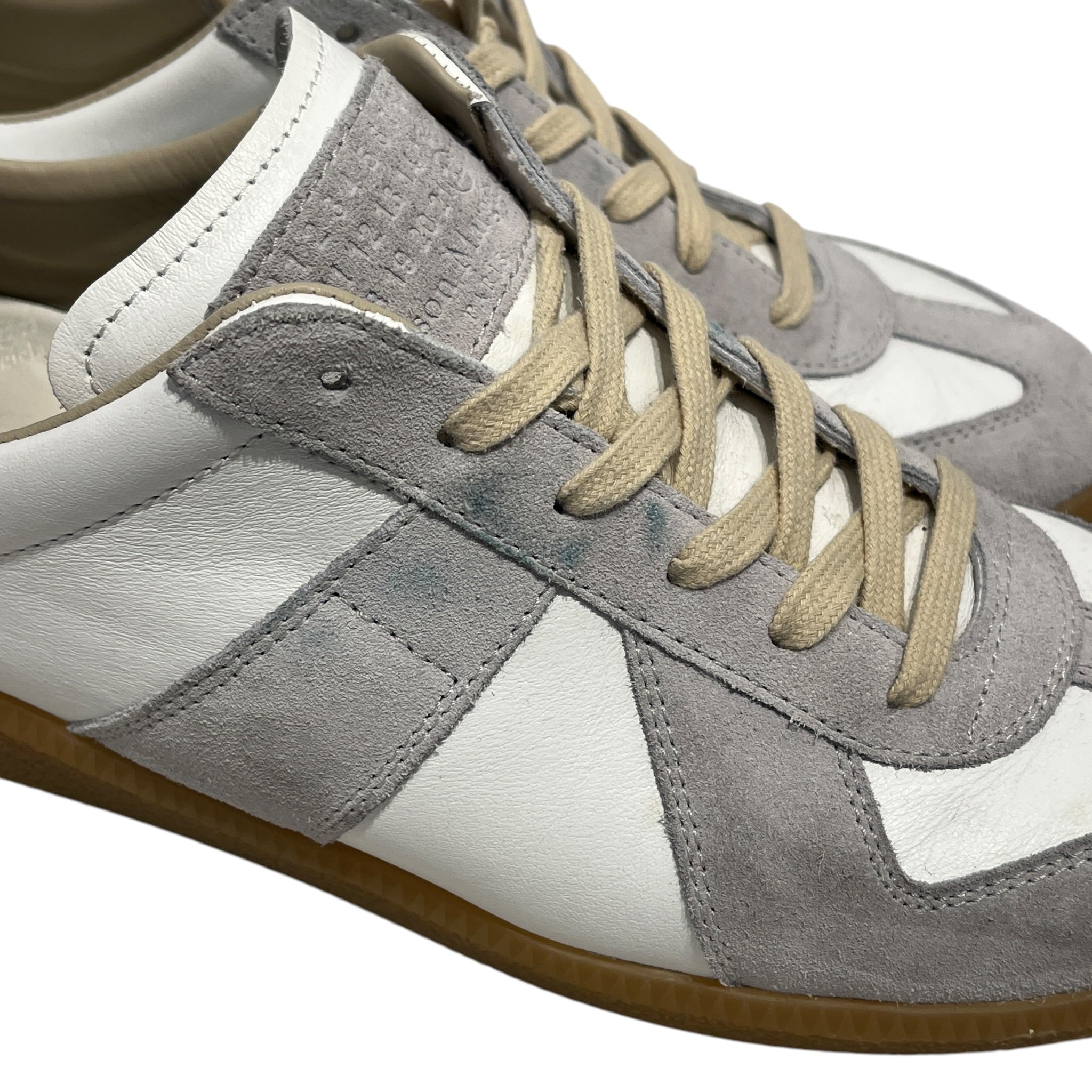 Maison Margiela/Low-Sneakers/EU 42/Leather/WHT/GATS REPLICA GREY SUEDE view 6