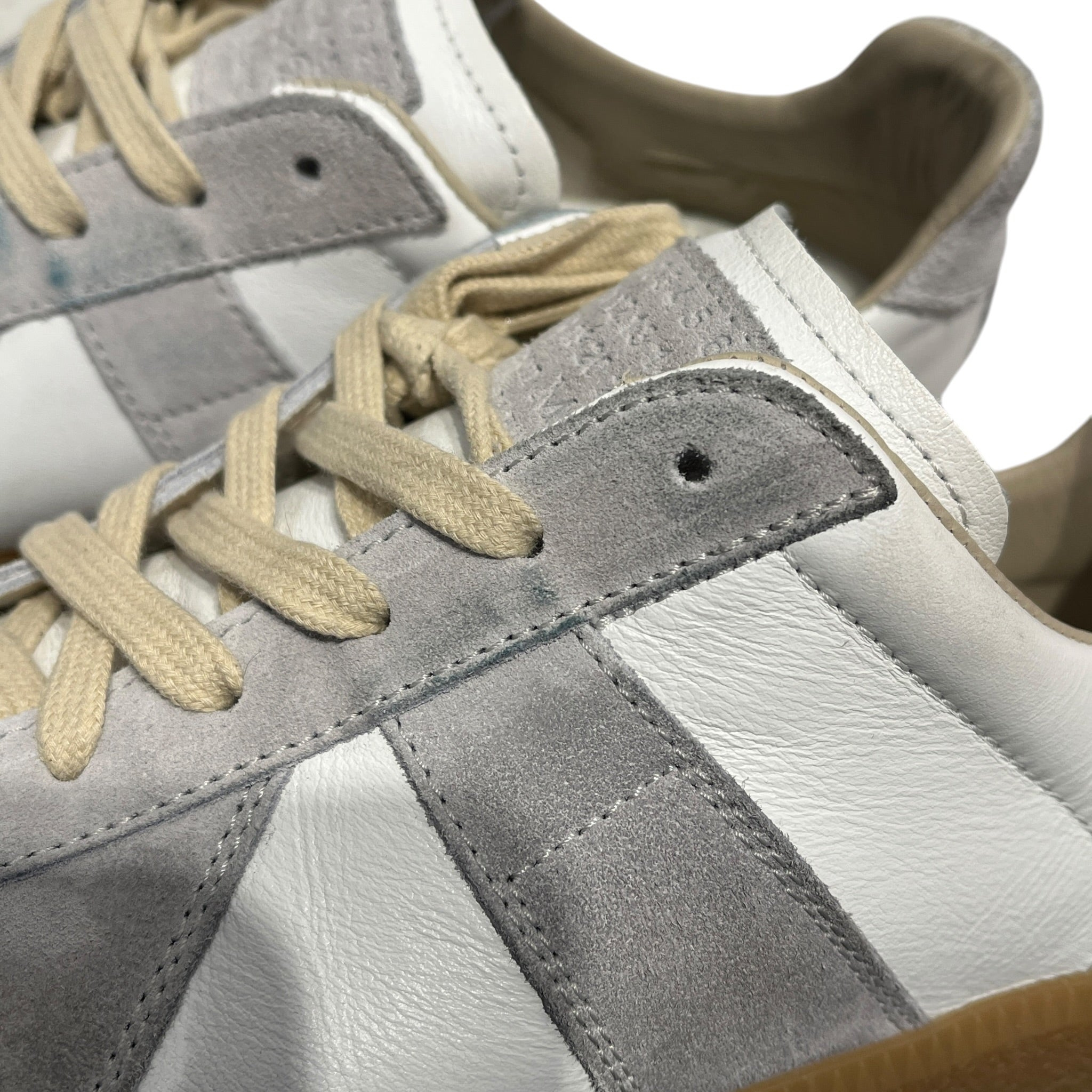 Maison Margiela/Low-Sneakers/EU 42/Leather/WHT/GATS REPLICA GREY SUEDE view 5