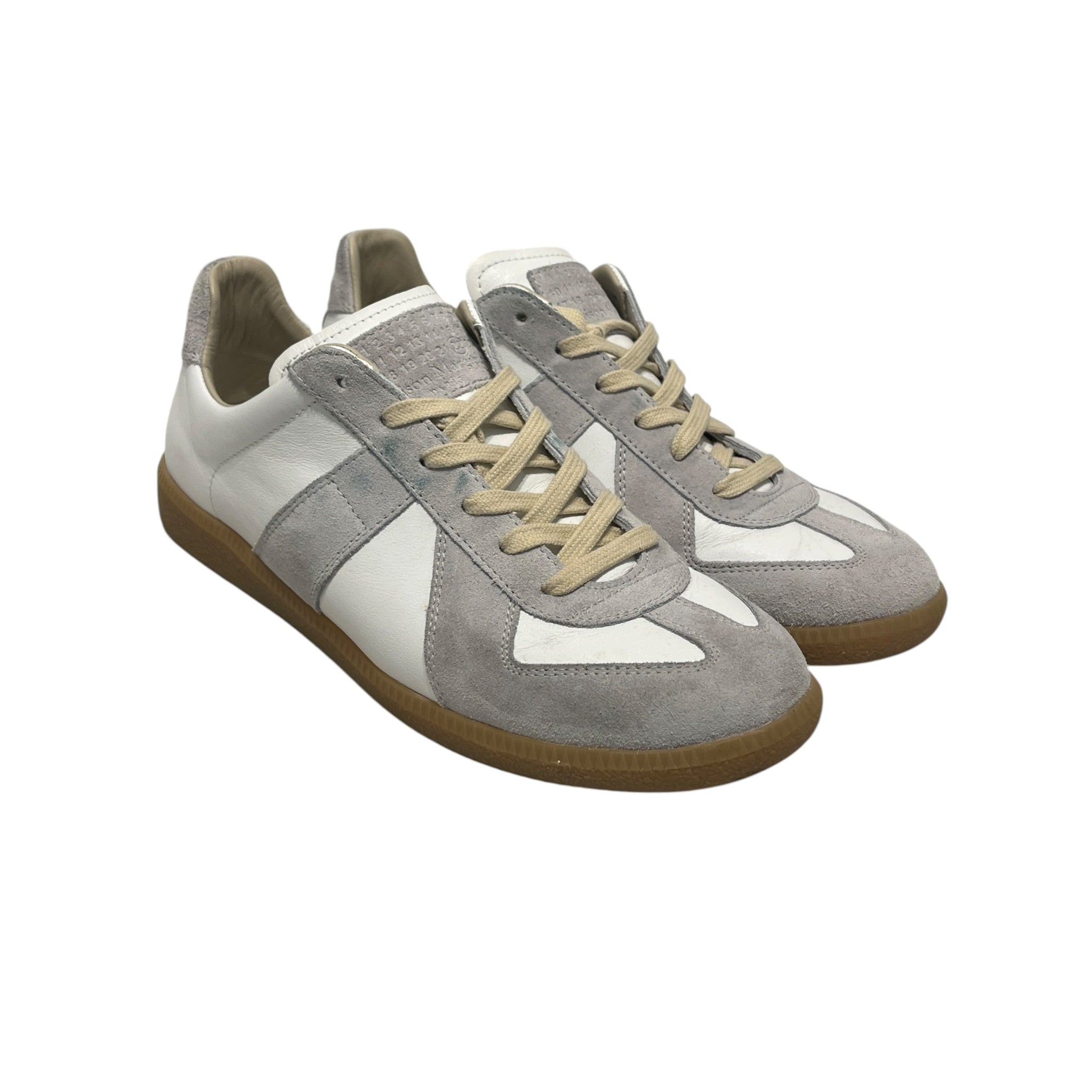 Maison Margiela/Low-Sneakers/EU 42/Leather/WHT/GATS REPLICA GREY SUEDE view 1
