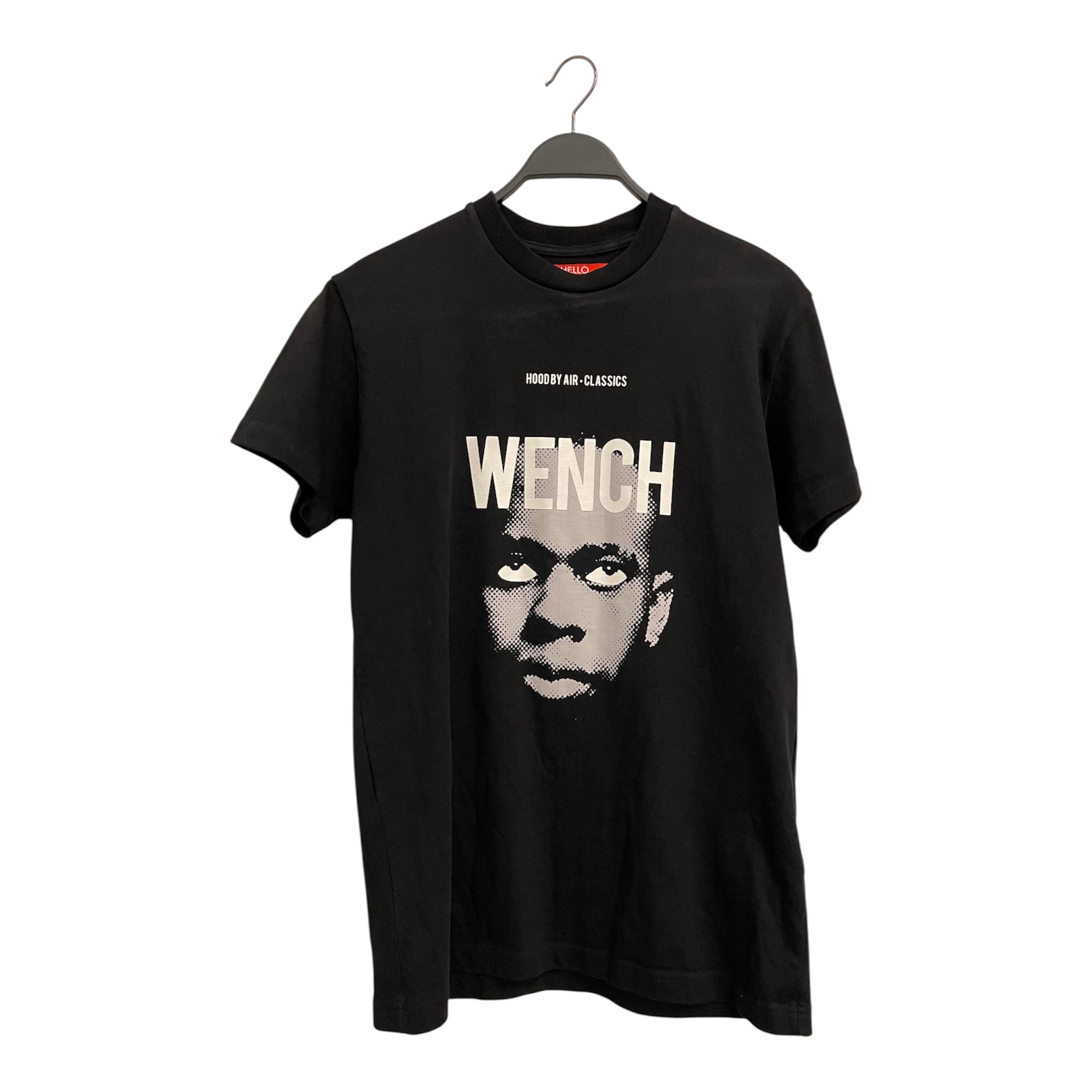 HOOD BY AIR./T-Shirt/M/Cotton/BLK/WENCH FACE PRINT view 1