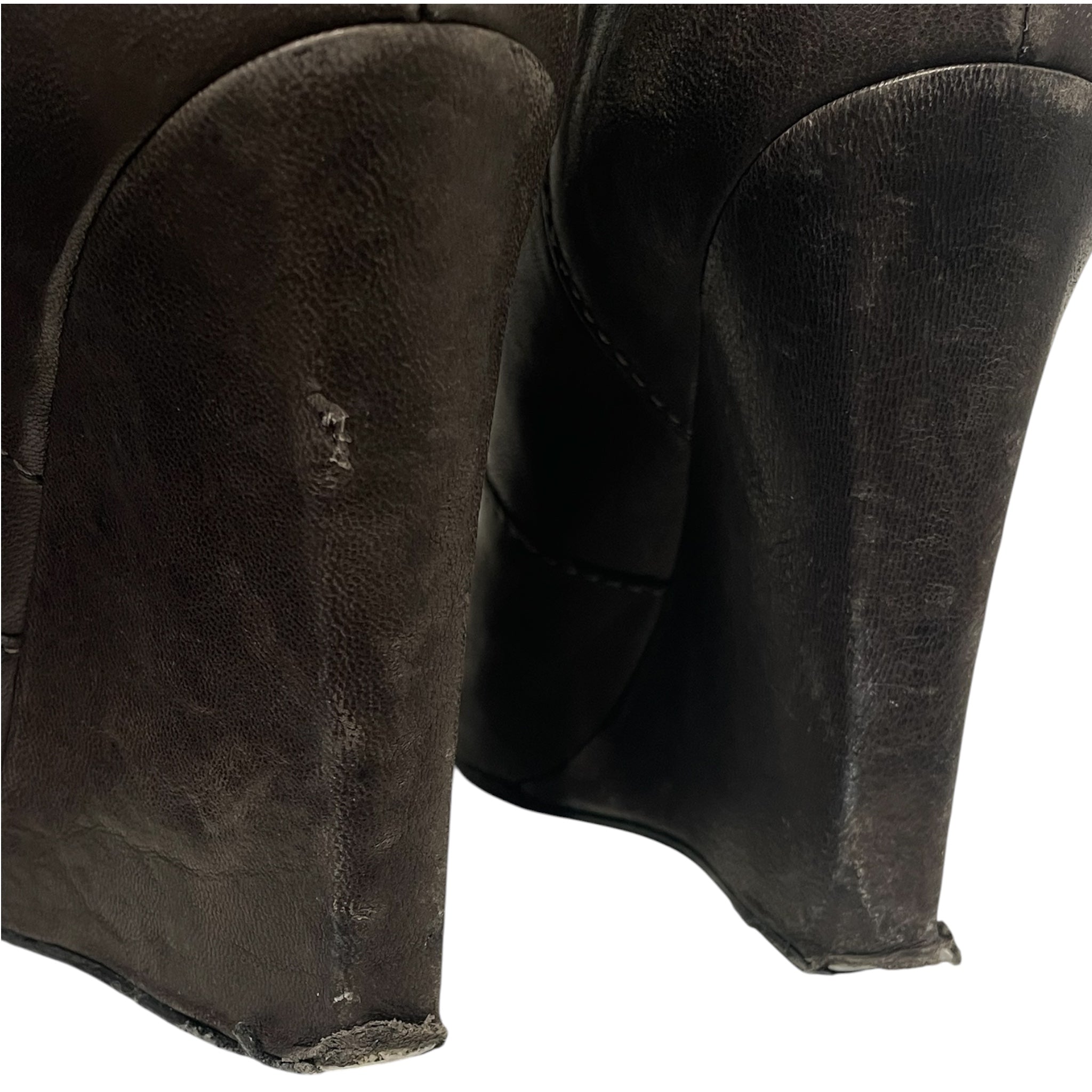 Giuseppe Zanotti/Heels/Leather/BRW/platform wedge view 4