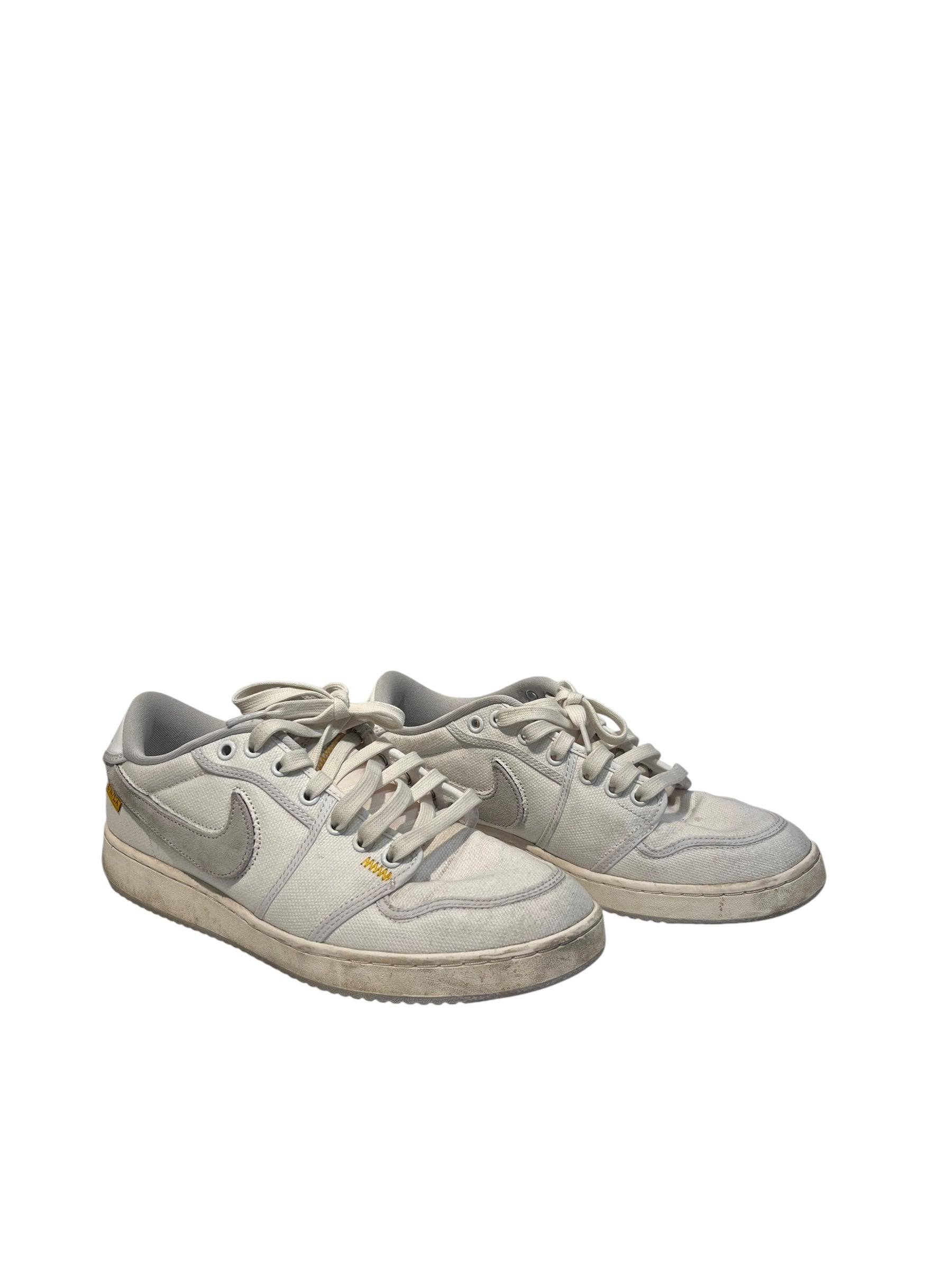 JORDAN/UNION/Low-Sneakers/US 10.5/Cotton/WHT/ view 1