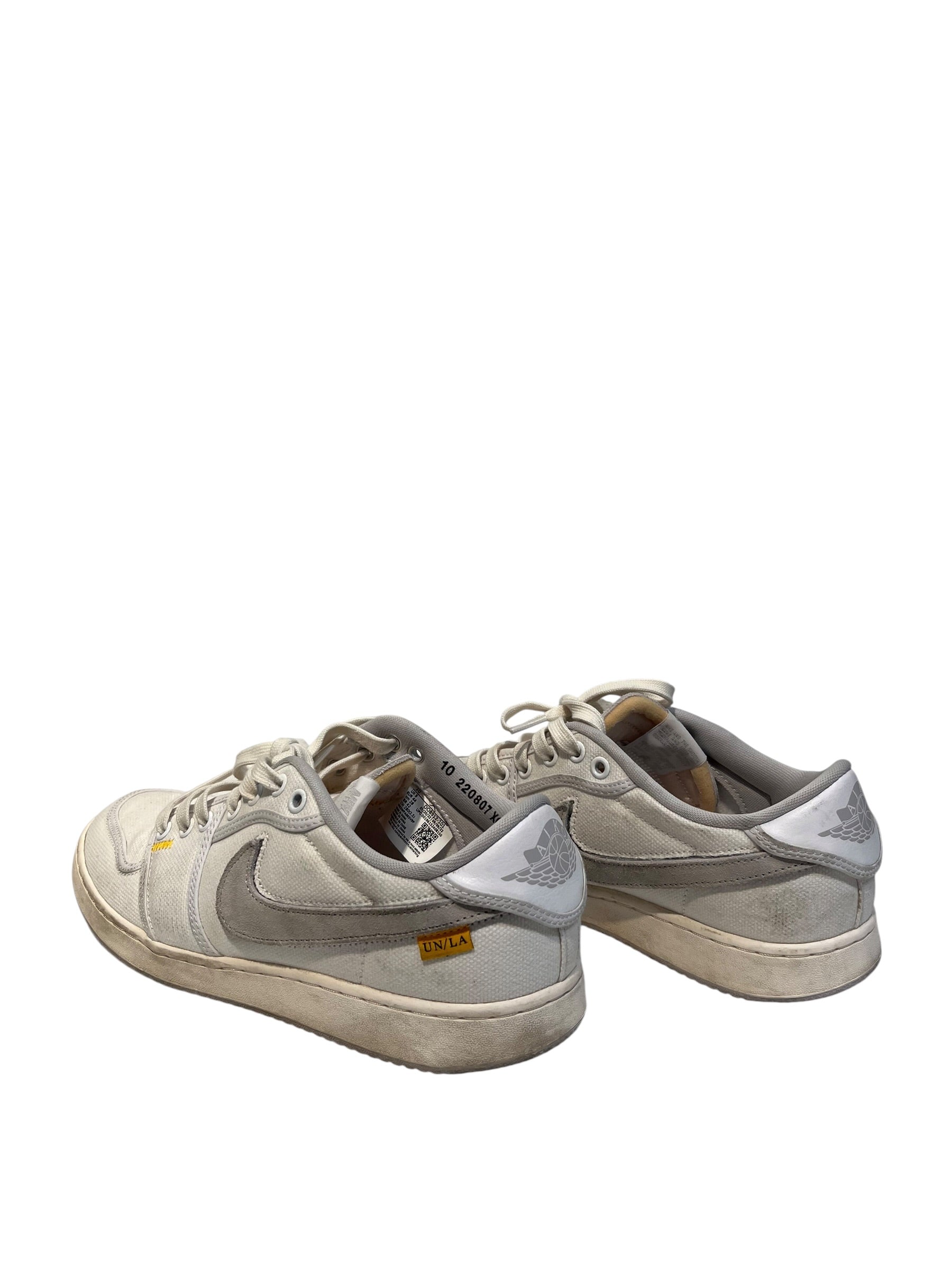 JORDAN/UNION/Low-Sneakers/US 10.5/Cotton/WHT/ view 2