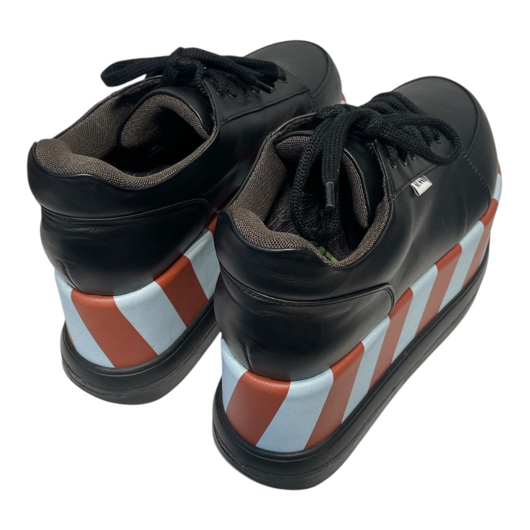 SUNNEI/Hi-Sneakers/EU 39/Leather/BLK/ view 2
