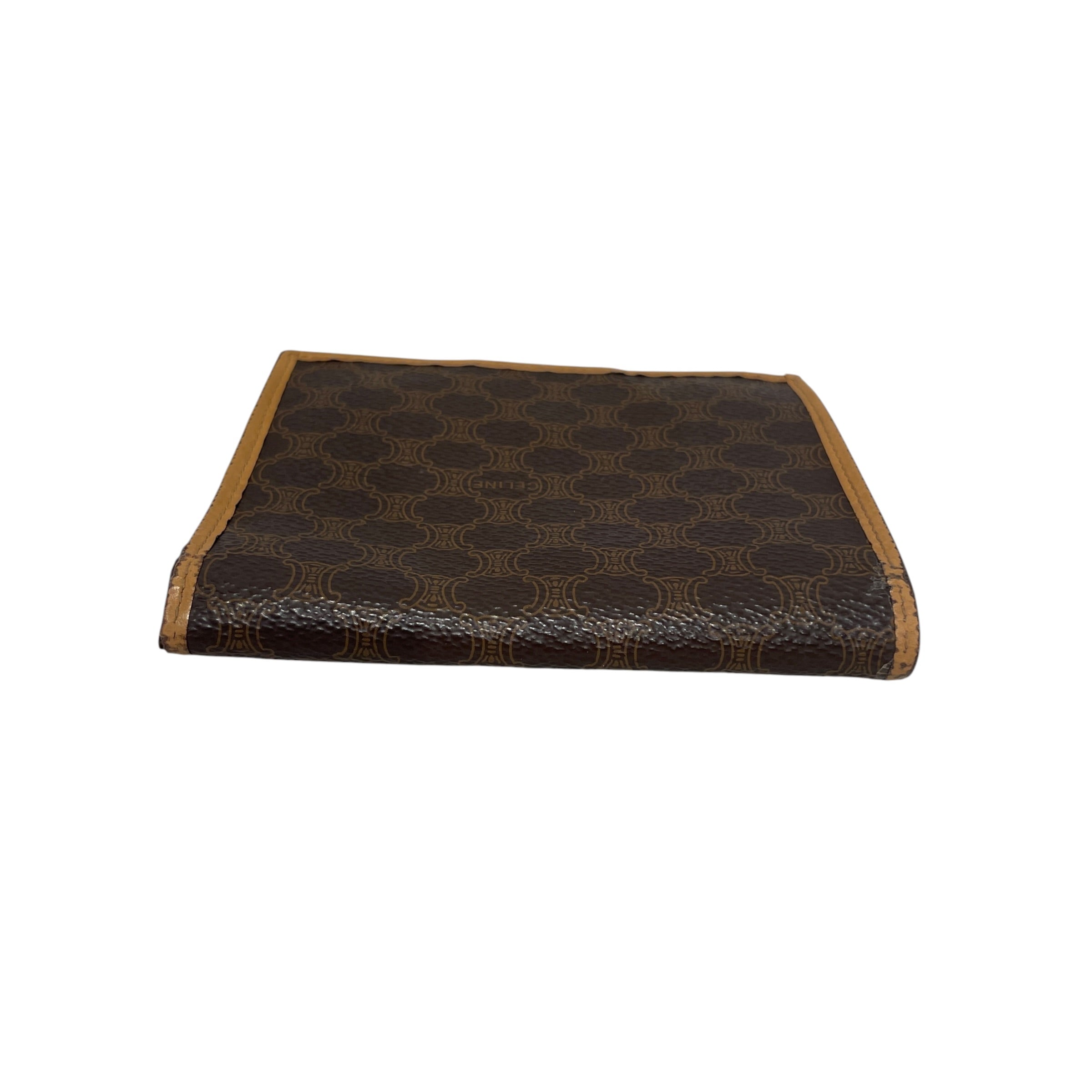 CELINE/Wallet/Monogram/Leather/BRW/L's/Vintage Triomphe Wallet view 3