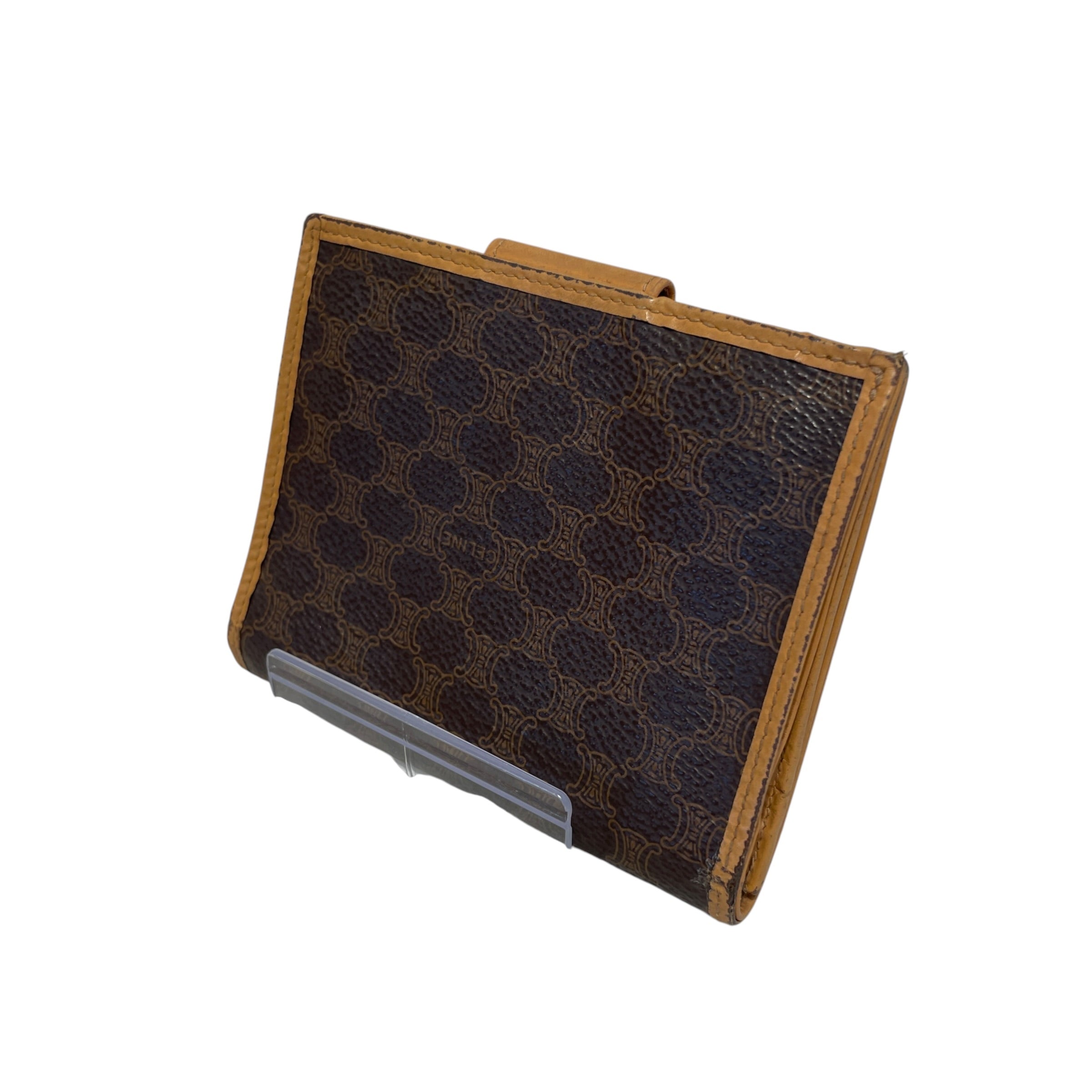 CELINE/Wallet/Monogram/Leather/BRW/L's/Vintage Triomphe Wallet view 2