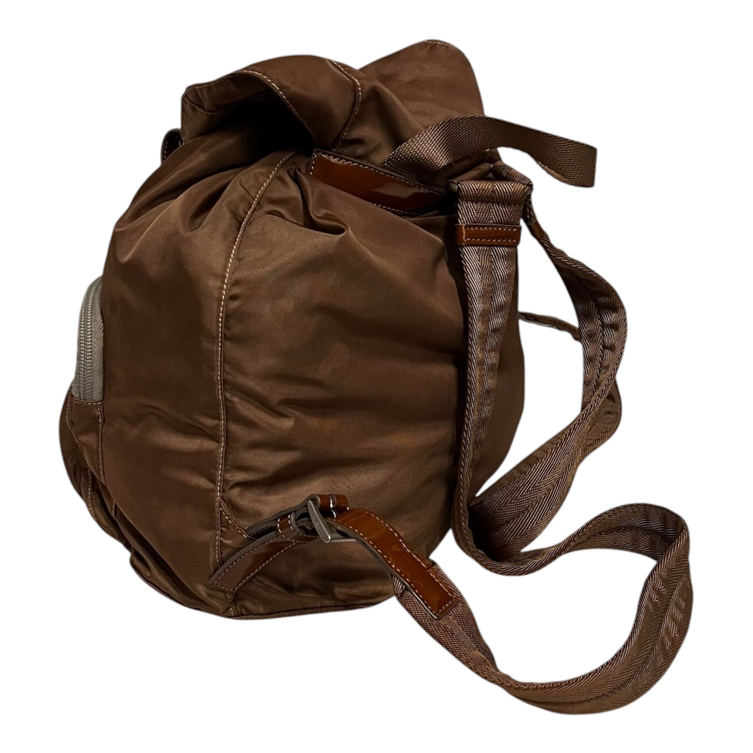 PRADA/Backpack/Nylon/BRW/tessuto view 3