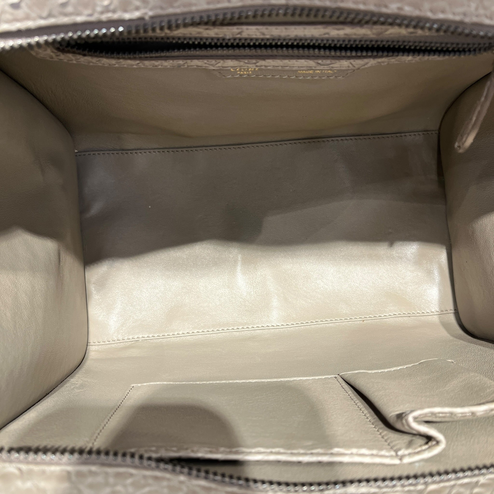 CELINE/Tote Bag/Animal Pattern/Leather/BEG/python medium phantom view 4
