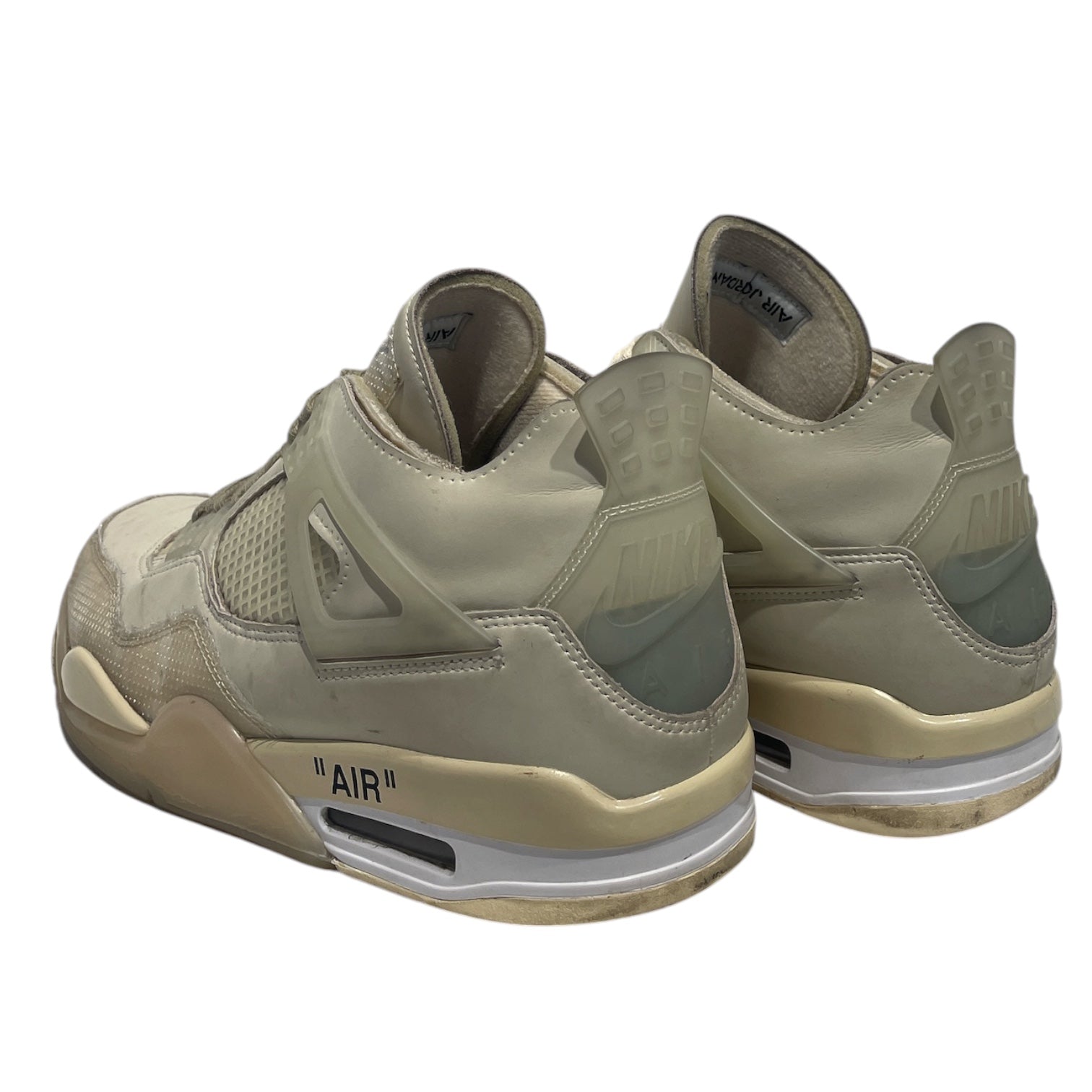 NIKE/OFF-WHITE/Hi-Sneakers/US 13/Cotton/CRM/JORDAN 4 view 2