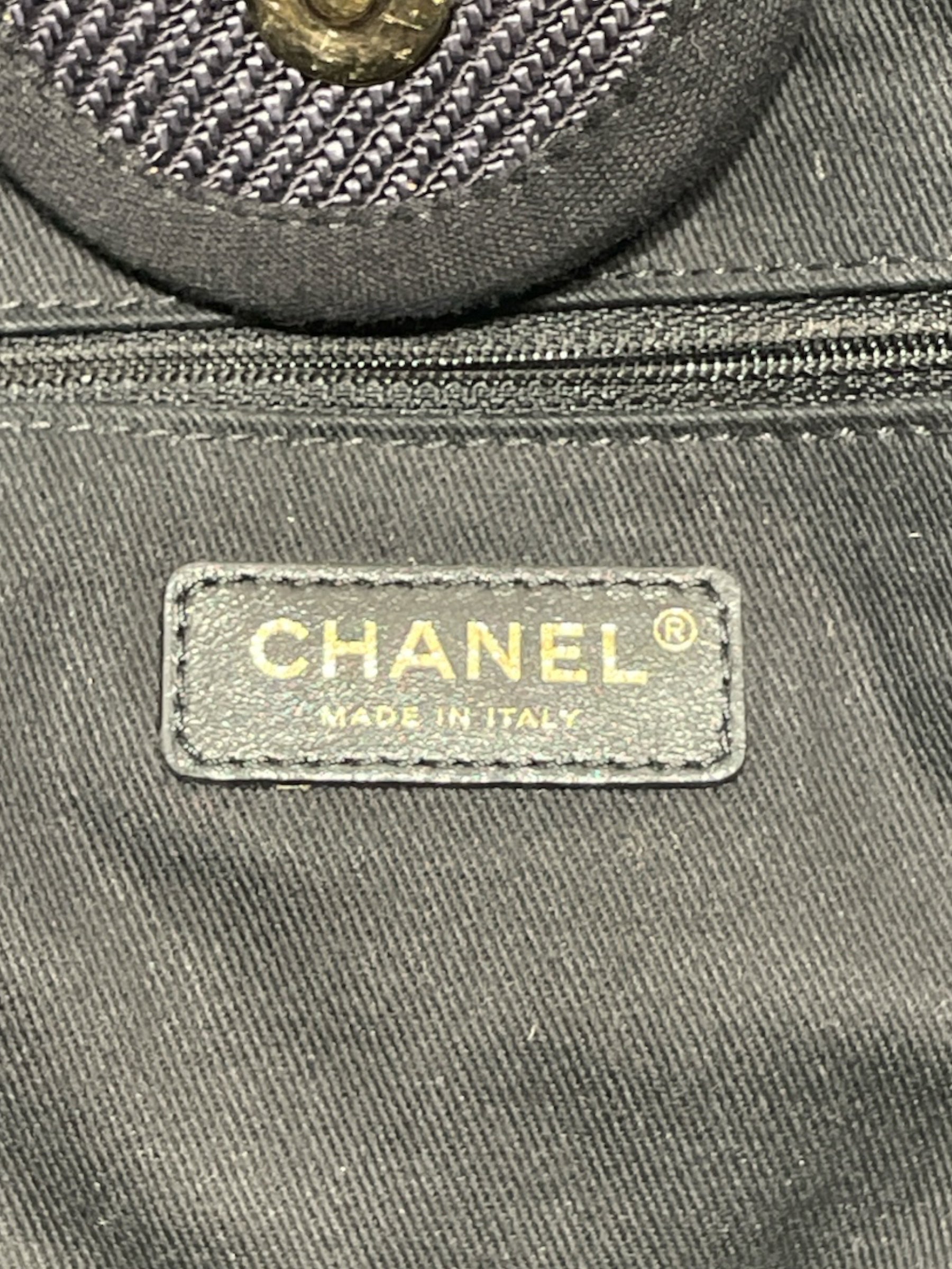 CHANEL/Tote Bag/Stripe/Cotton/NVY/Deauville Denim Tote view 5