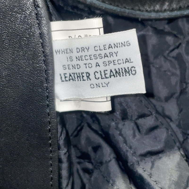 HARLEY DAVIDSON/Leather Jkt/38/Leather/BLK/Double Breasted/BIKER JACKET