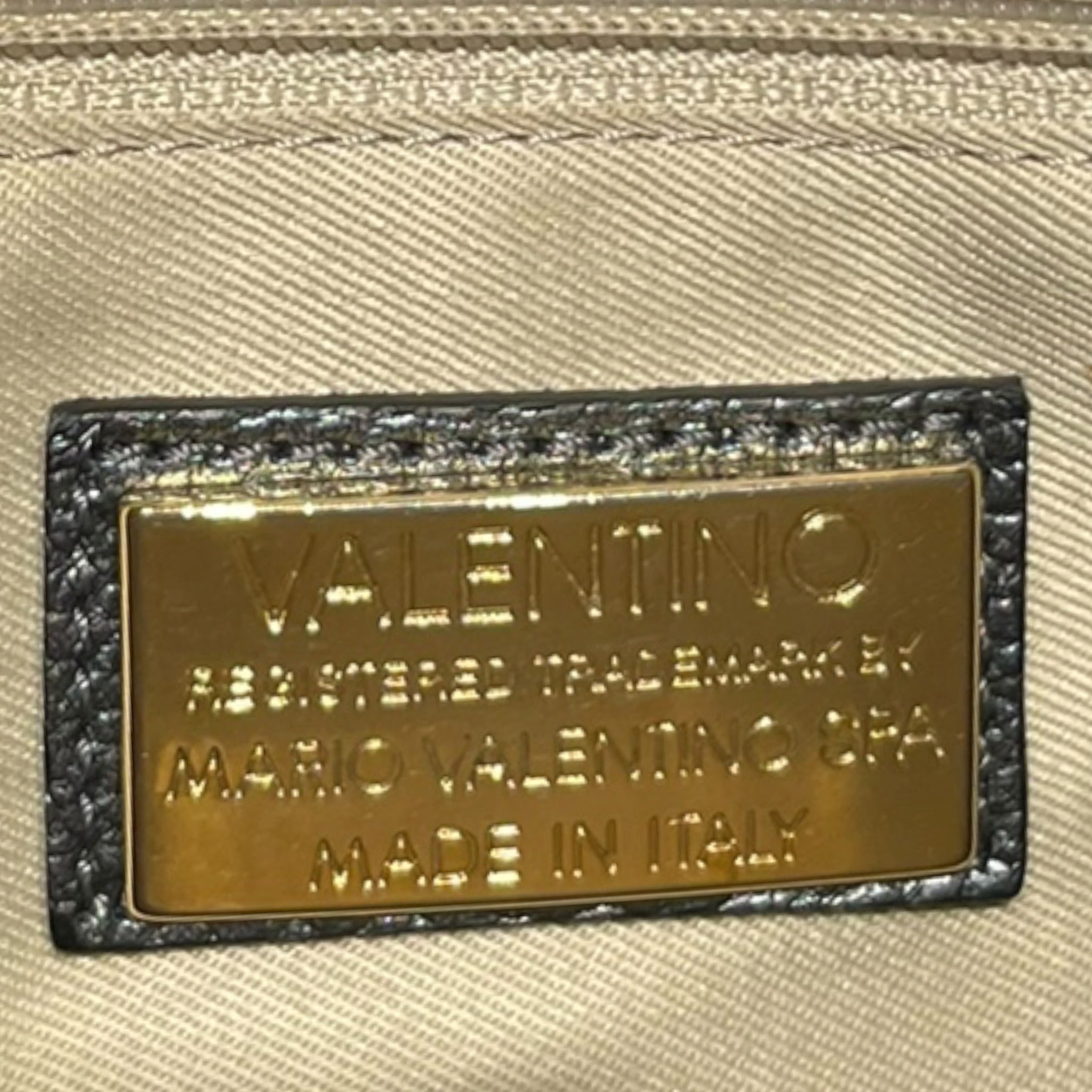MARIO VALENTINO/Hand Bag/Leather/GRY/Studded handbag view 3