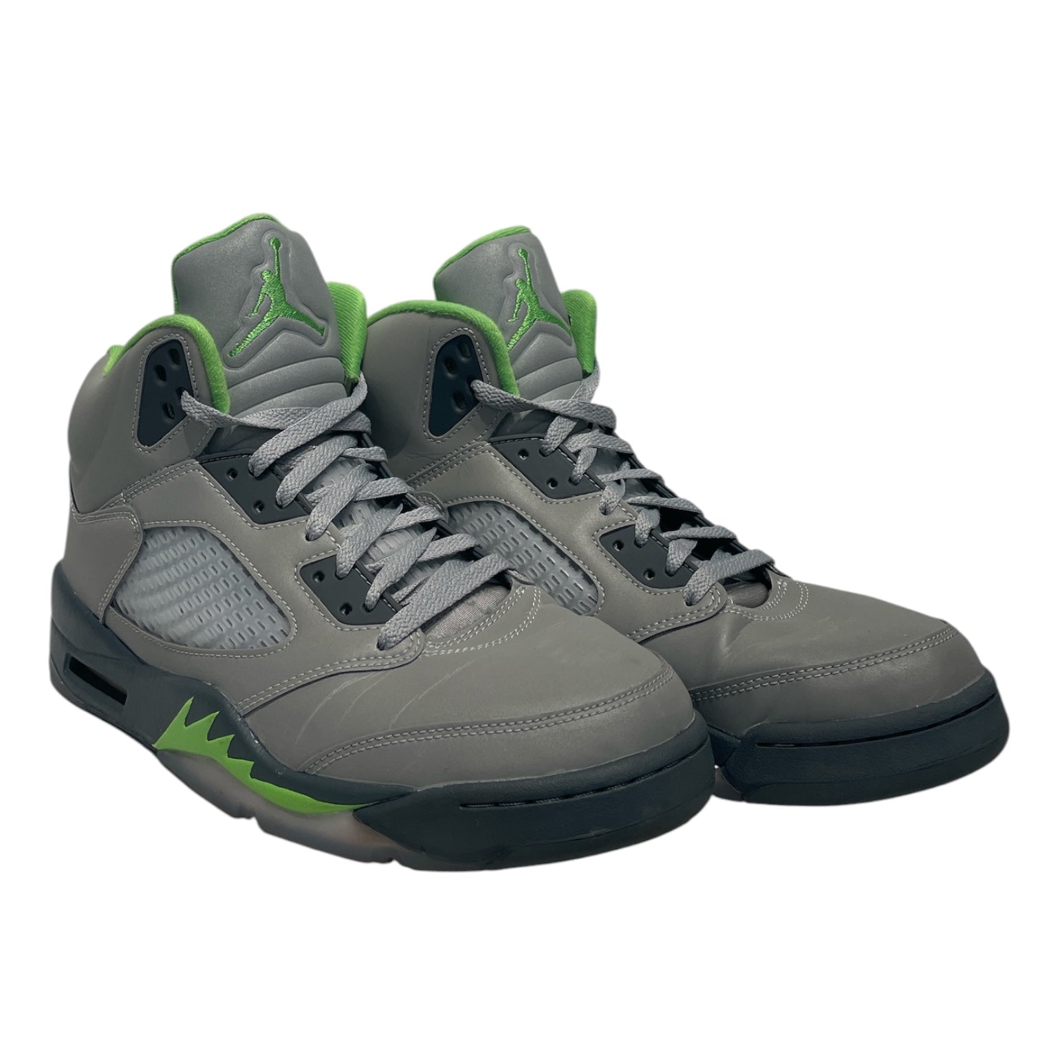 NIKE/Hi-Sneakers/US 12/Cotton/SLV/GREEN BEAN RETRO view 1