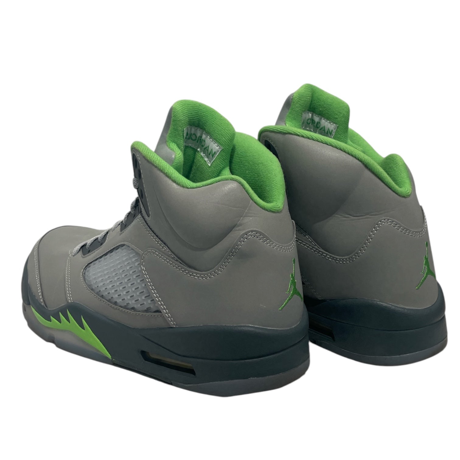 NIKE/Hi-Sneakers/US 12/Cotton/SLV/GREEN BEAN RETRO view 2