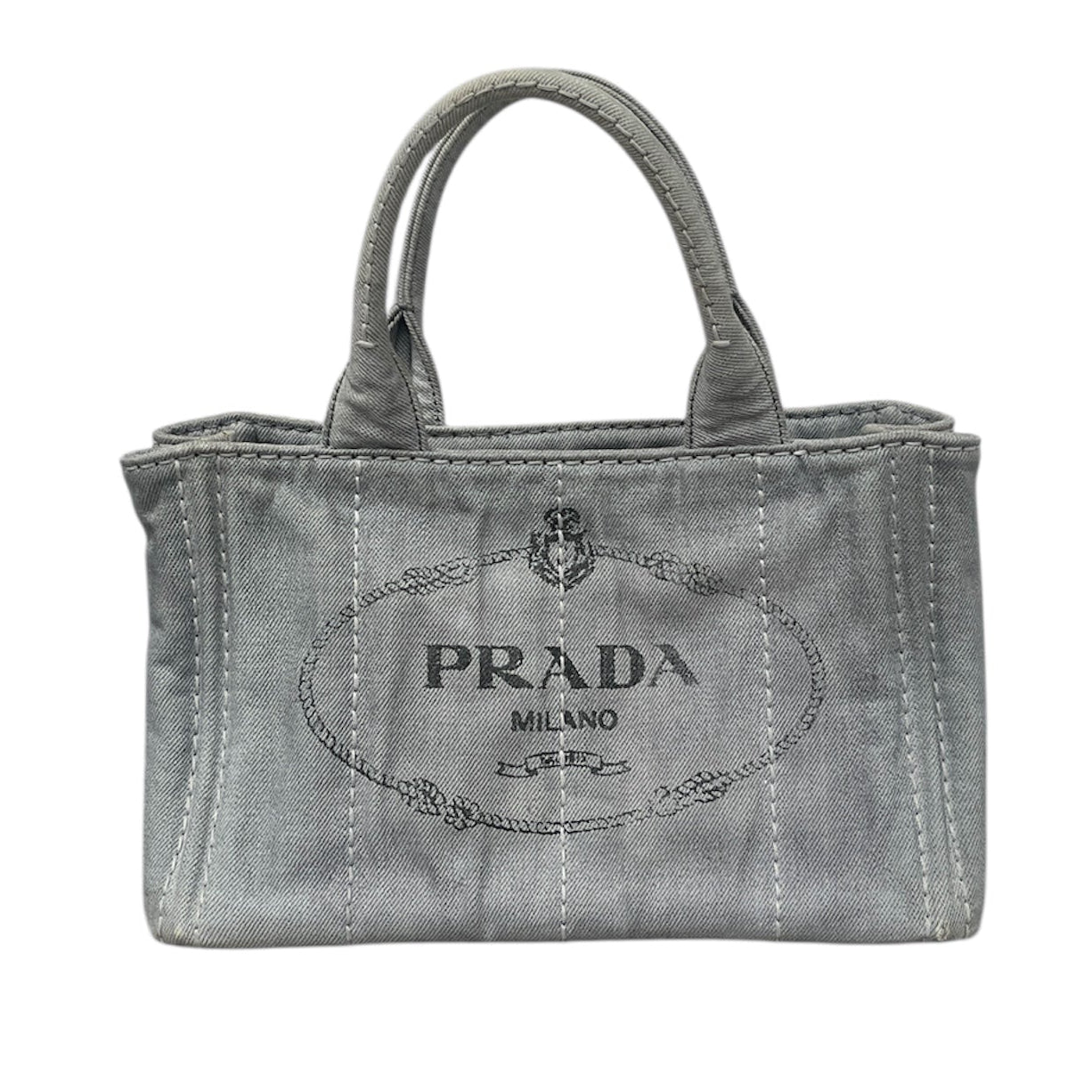 PRADA/Tote Bag/Cotton/GRY/Canapa Bag view 1