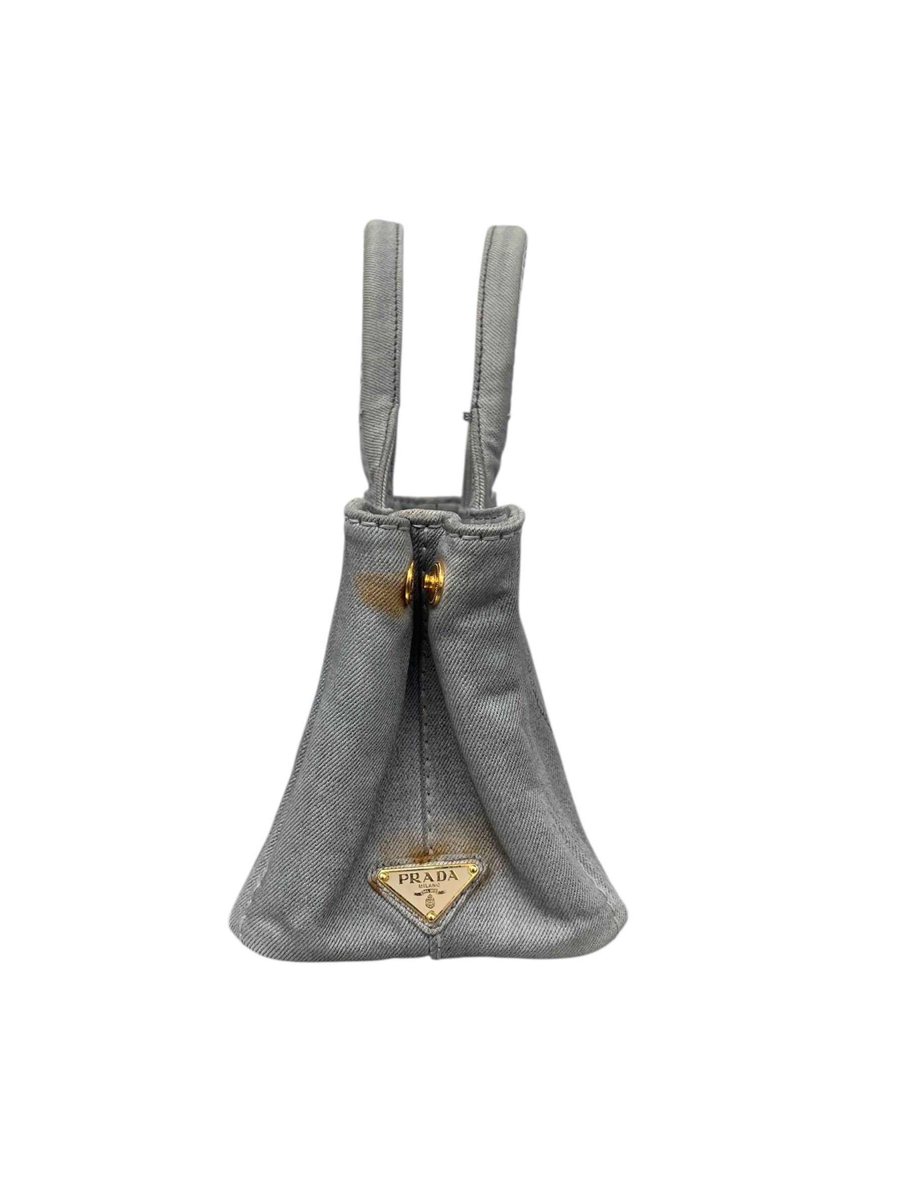 PRADA/Tote Bag/Cotton/GRY/Canapa Bag view 4