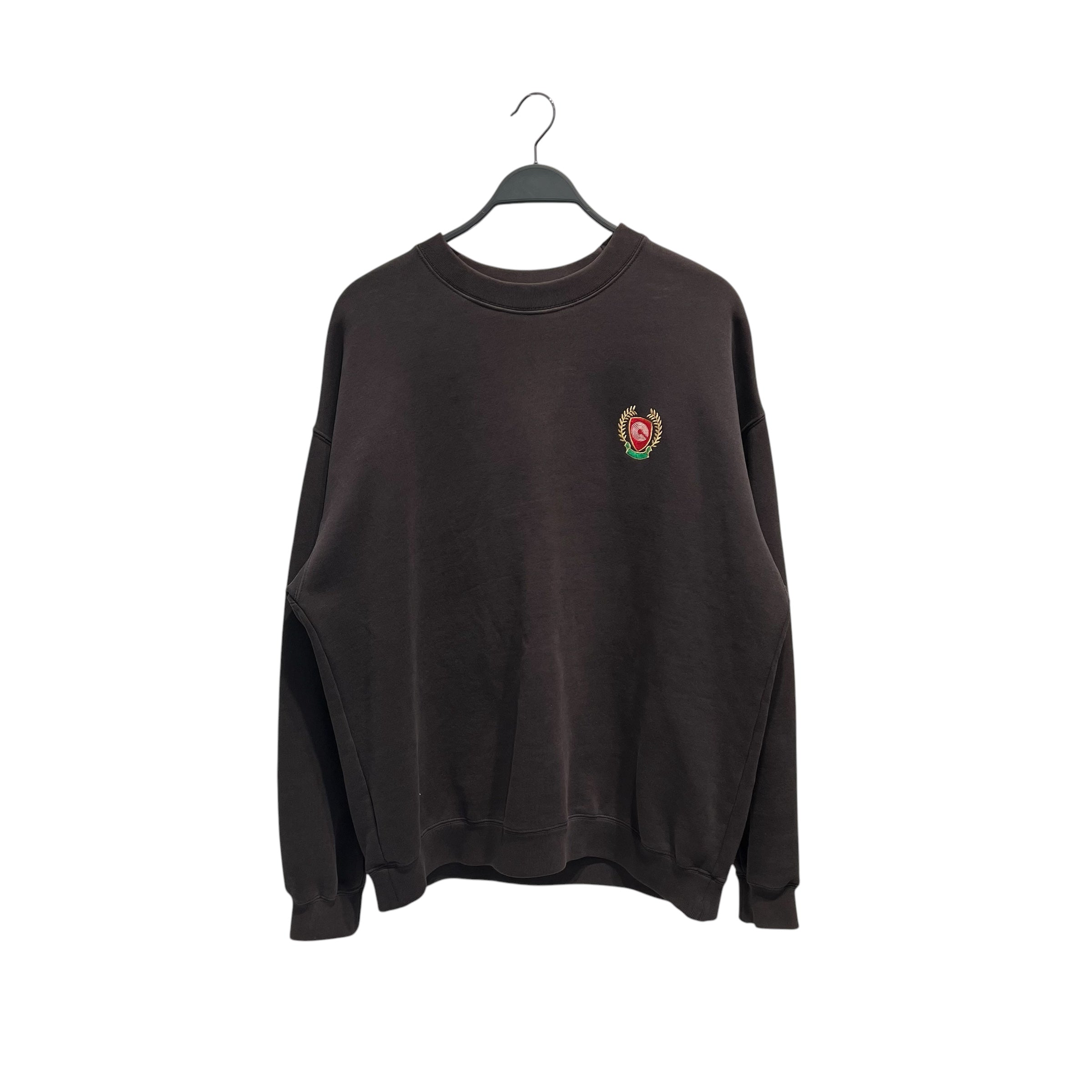 YEEZY/Sweatshirt/S/Cotton/GRY/RD&GOLD LOGO ON CHEST view 1
