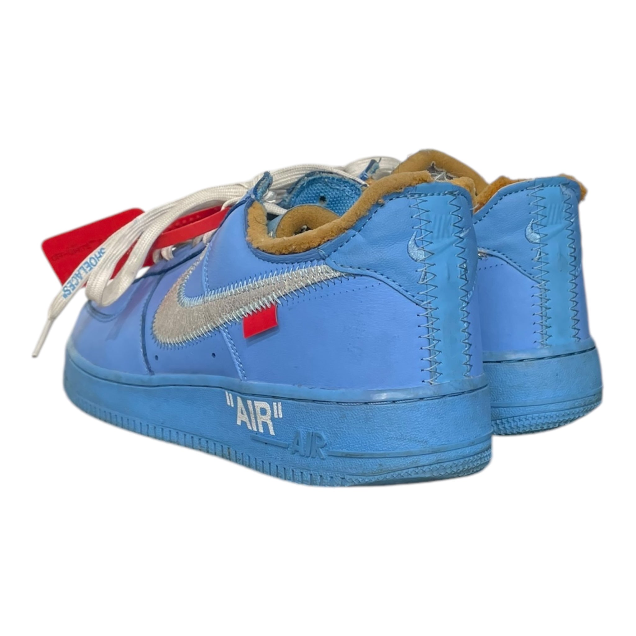 NIKE/OFF-WHITE/Low-Sneakers/US 8/Graphic/Leather/BLU/MCA OFF WHITE AF1 view 2