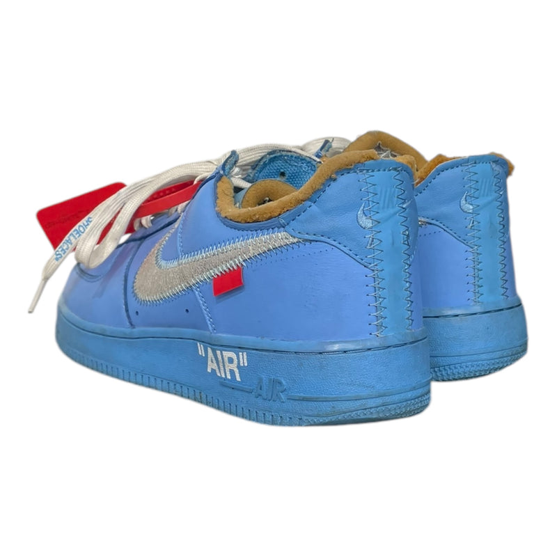 NIKE/OFF-WHITE/Low-Sneakers/US 8/Graphic/Leather/BLU/MCA OFF WHITE AF1