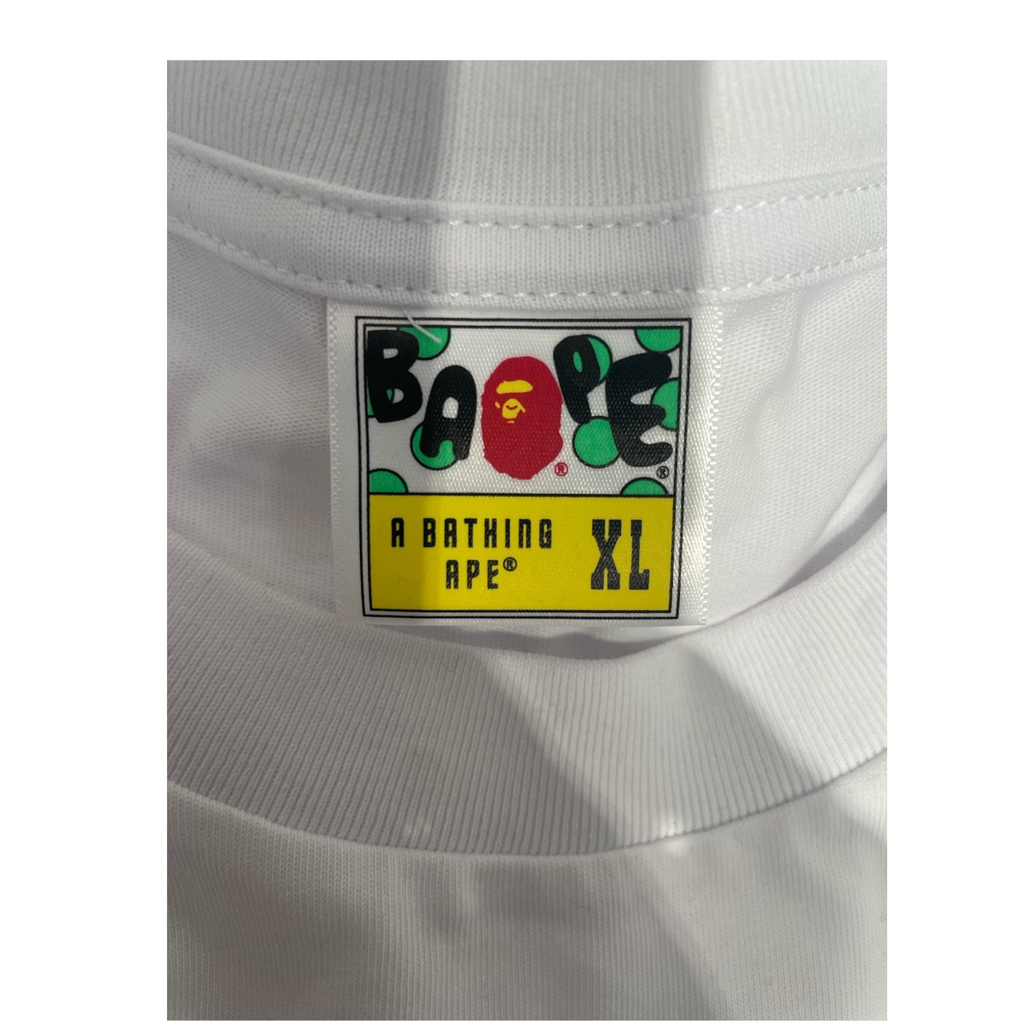 BAPE STA!/T-Shirt/XL/Cotton/WHT/Graphic/ view 3