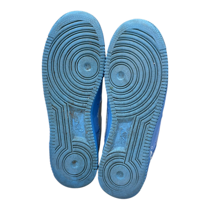 NIKE/OFF-WHITE/Low-Sneakers/US 8/Graphic/Leather/BLU/MCA OFF WHITE AF1