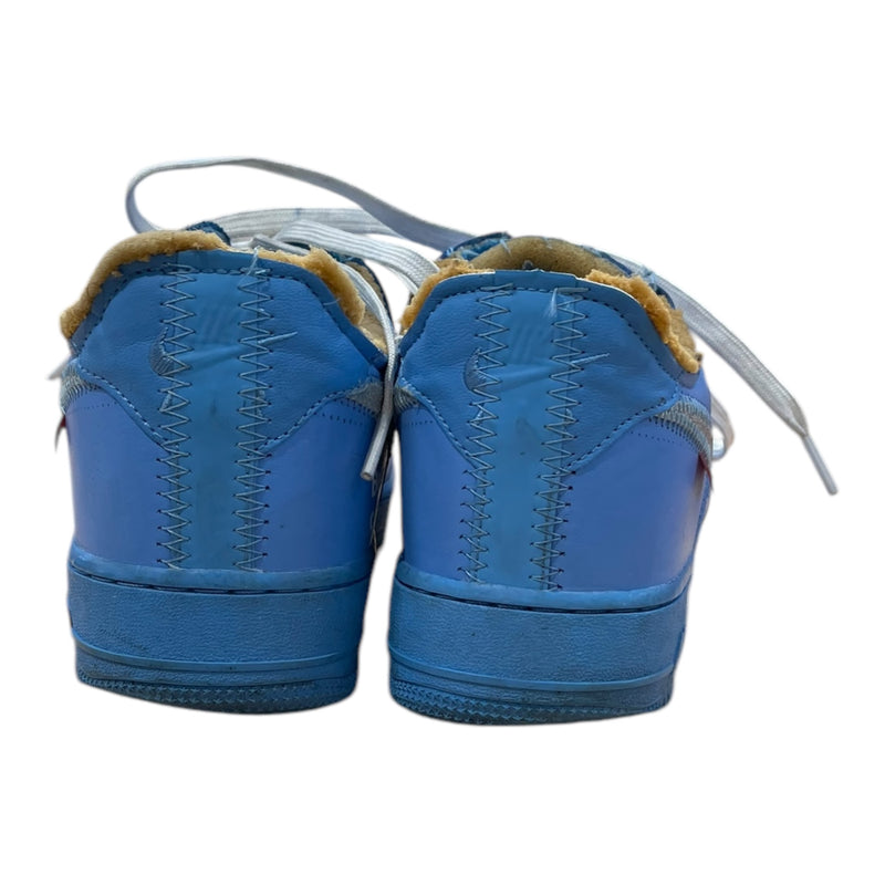 NIKE/OFF-WHITE/Low-Sneakers/US 8/Graphic/Leather/BLU/MCA OFF WHITE AF1