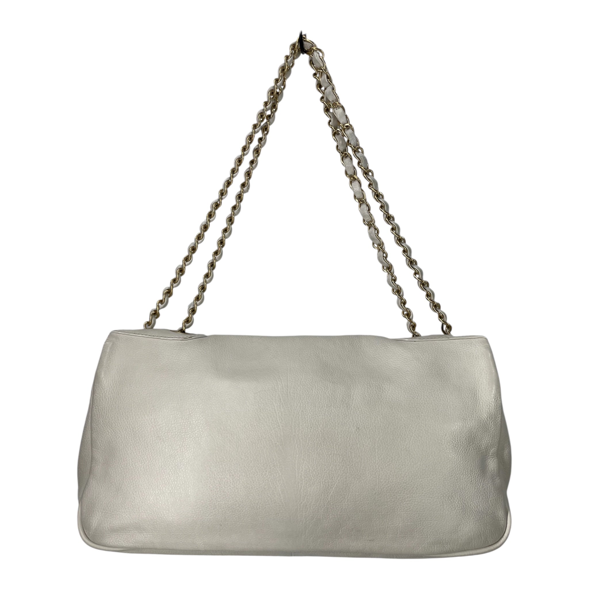 CHANEL/Hand Bag/Leather/WHT/METALLIC MOSIAC STUDS LOGO view 2