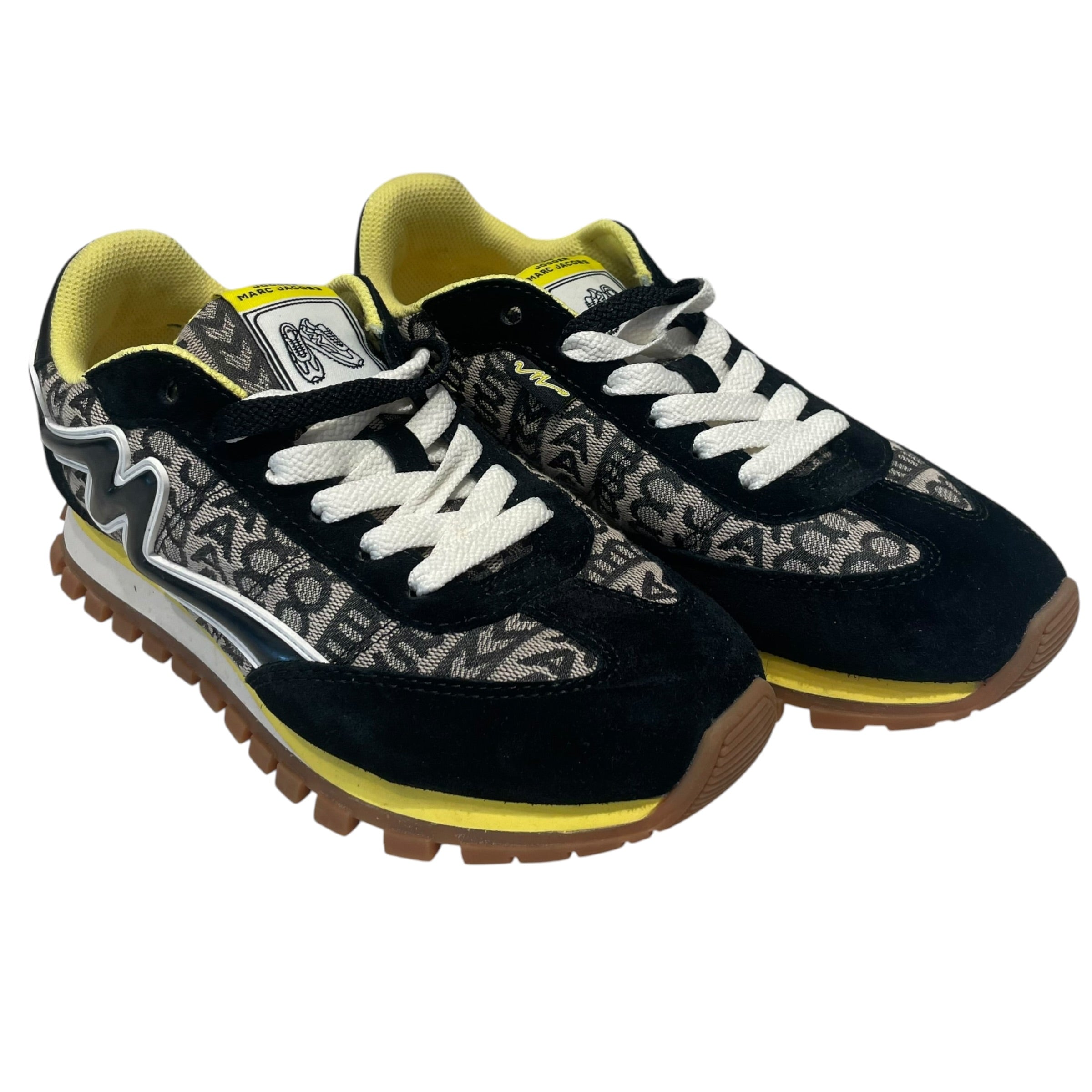 MARC JACOBS/Low-Sneakers/US 6/Monogram/BLK/THE MONOGRAM JOGGER view 1