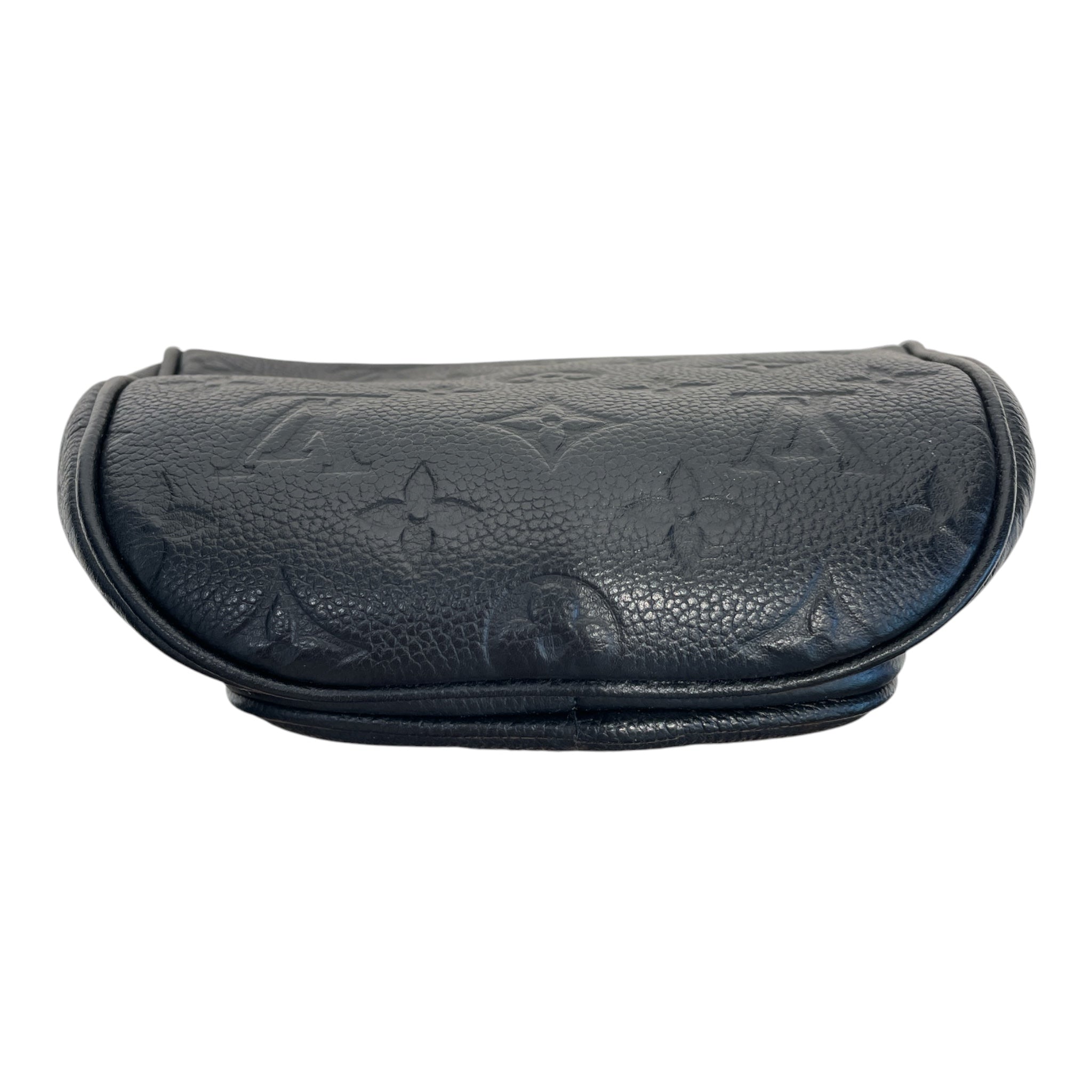 LOUIS VUITTON/Cross Body Bag/Monogram/Leather/BLK/empreinte view 3